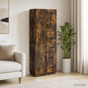Set ormara 2 kom. Dimljeni hrast Konstruirano drvo Smeđa 66 x 34,5 x 87 cm