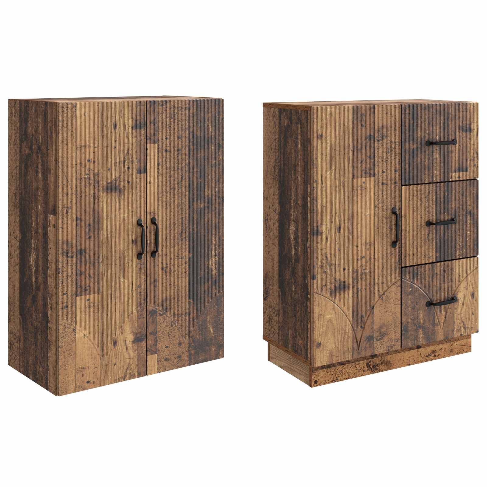 Set ormara 2 pcs Staro drvo Konstruirano drvo