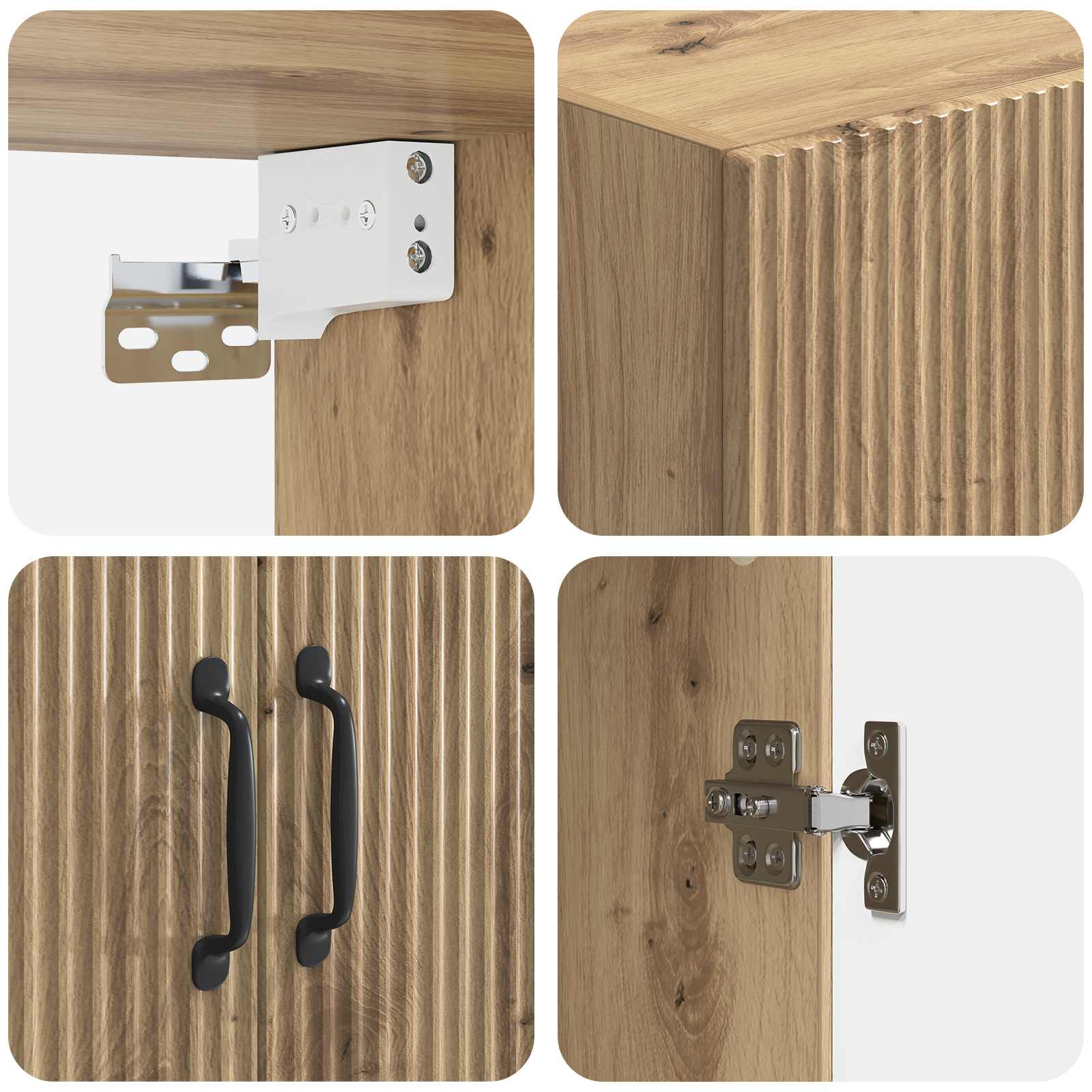 Set ormara 2 pcs Hrast artisan Konstruirano drvo