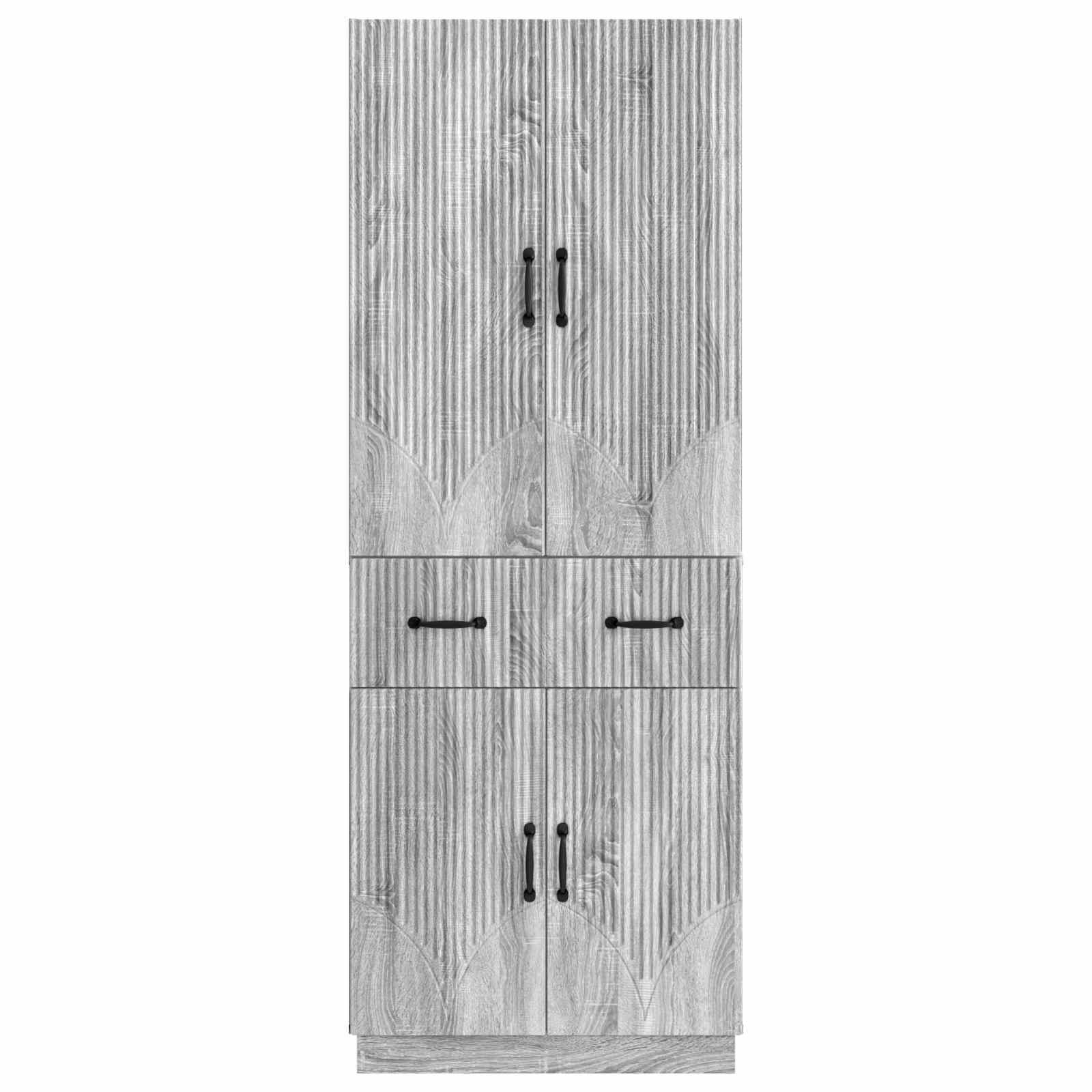 Set ormara 2 pcs Siva Sonoma Konstruirano drvo
