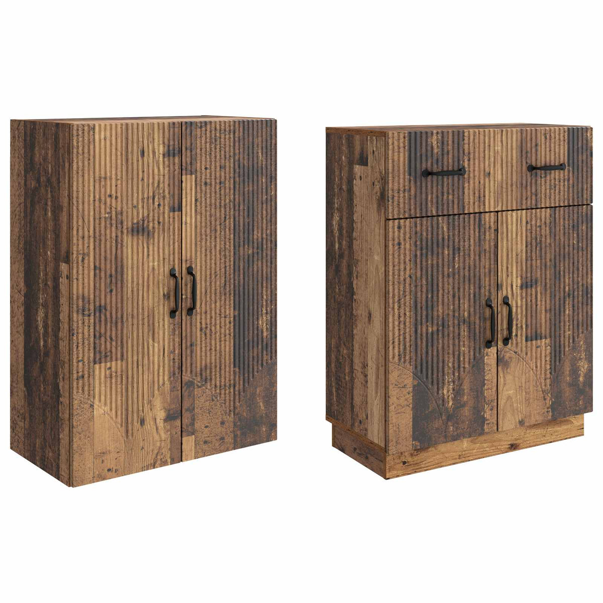 Set ormara 2 pcs Staro drvo Konstruirano drvo