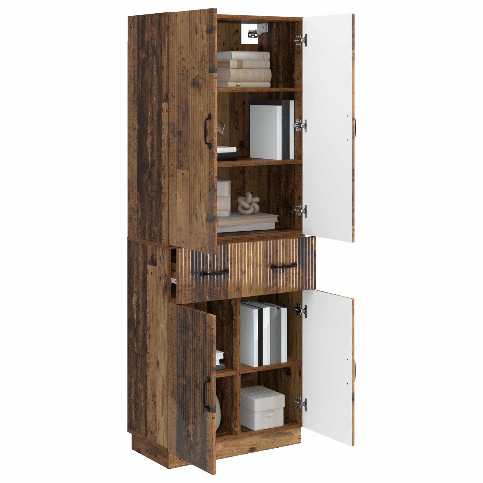 Set ormara 2 pcs Staro drvo Konstruirano drvo