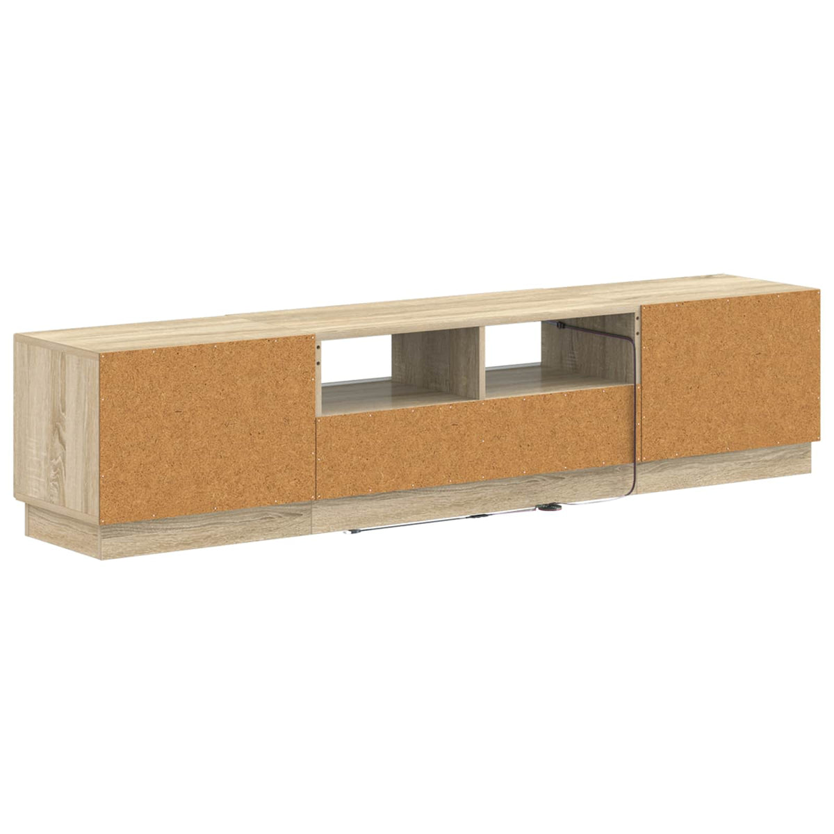 LED TV kabinet HOORN 3 kom. Hrast sonoma Konstruirano drvo Smeđa 81 x 35 x 40 cm