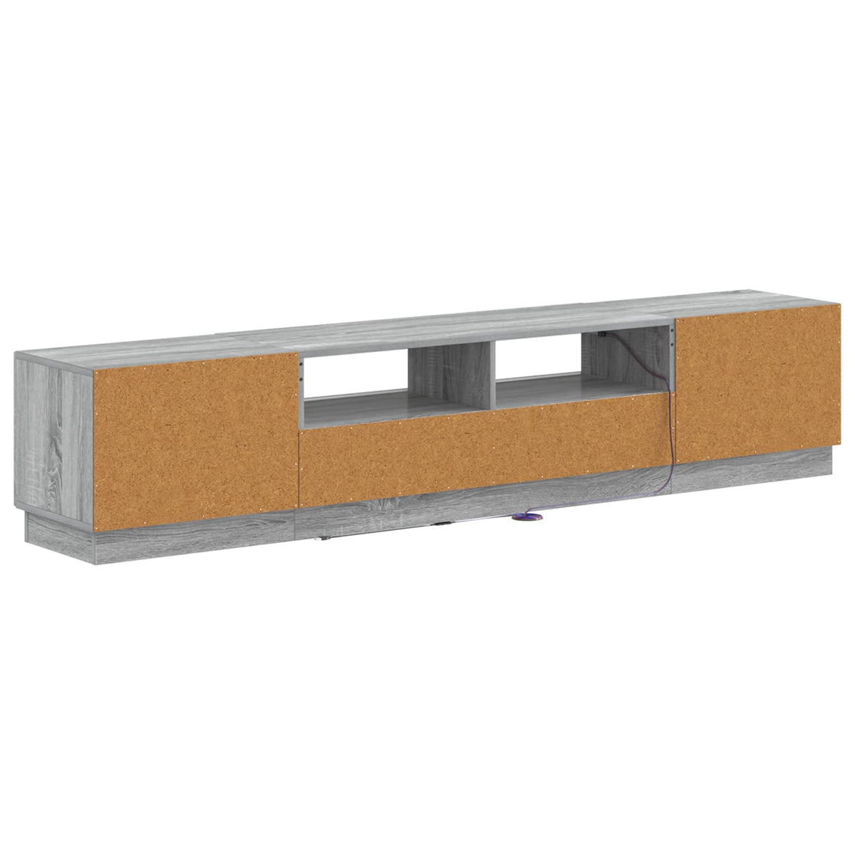 LED TV kabinet HOORN 3 kom. Siva Sonoma Konstruirano drvo 100 x 35 x 40 cm