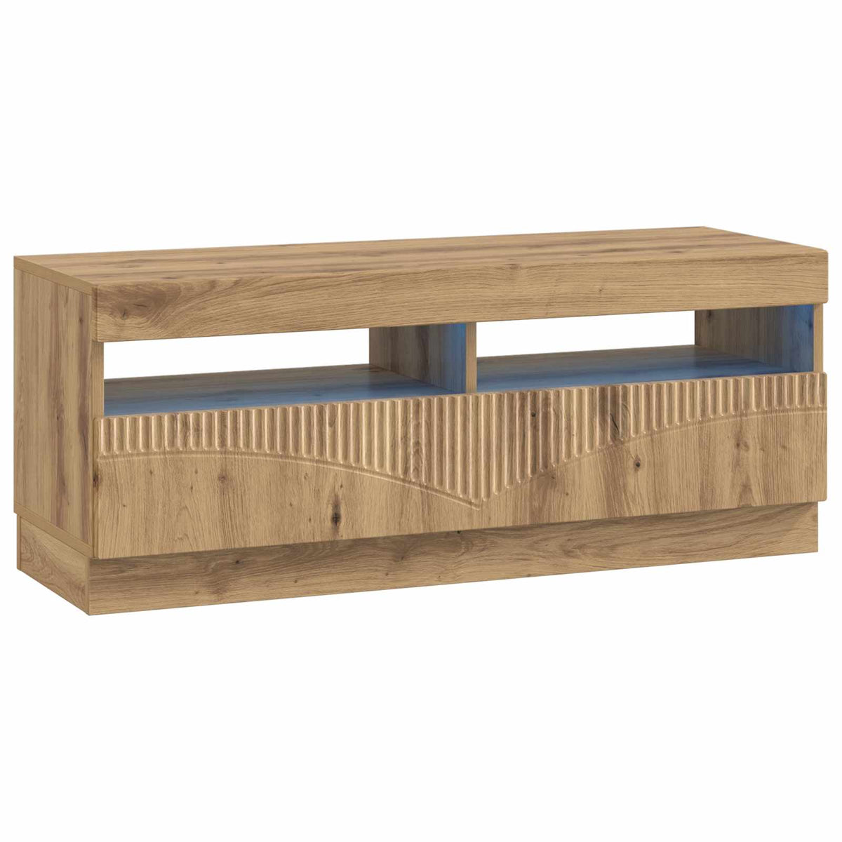 LED TV kabinet HOORN 3 kom. Hrast artisan Konstruirano drvo Siva 100 x 35 x 40 cm