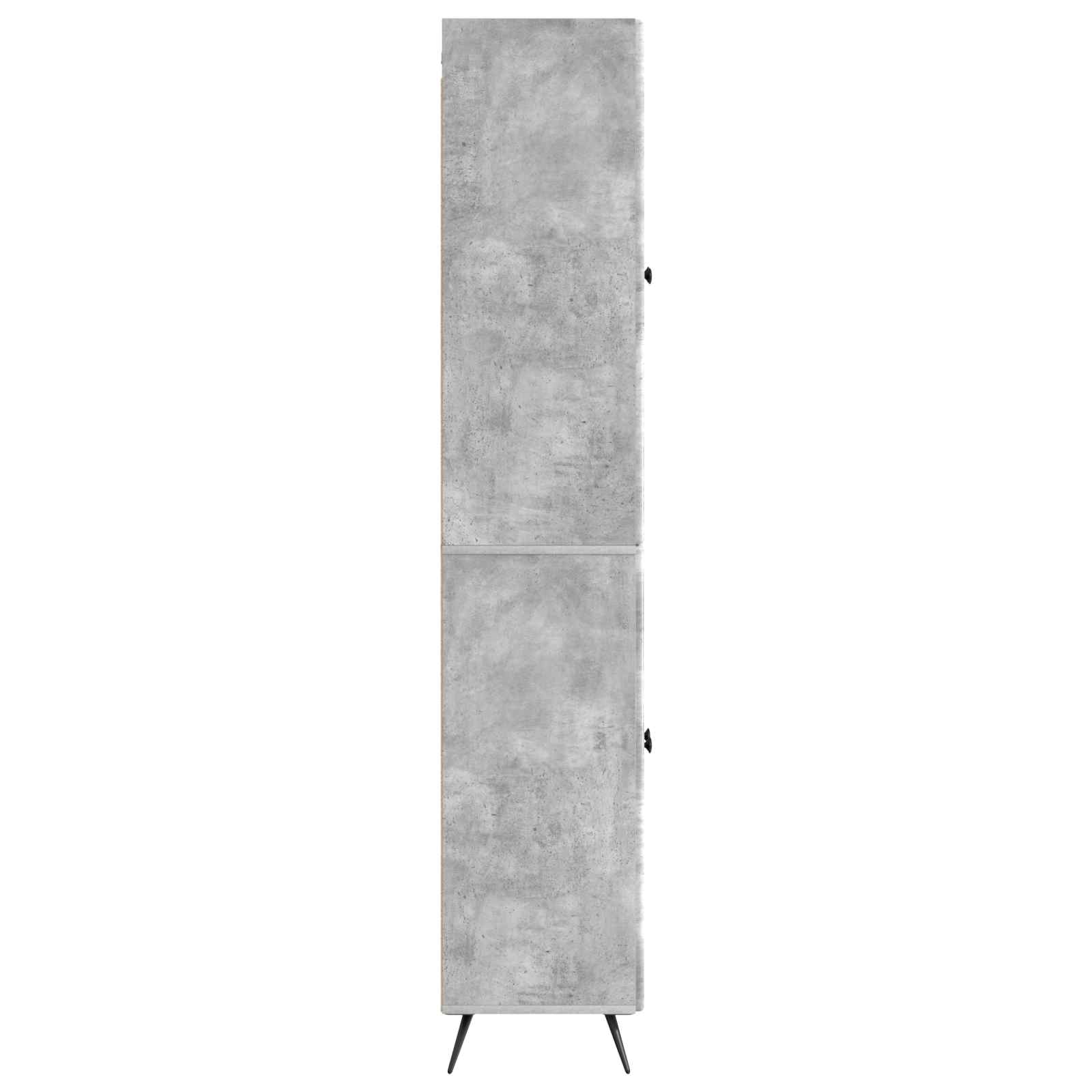 Set ormara 2 pcs Betonska siva Konstruirano drvo