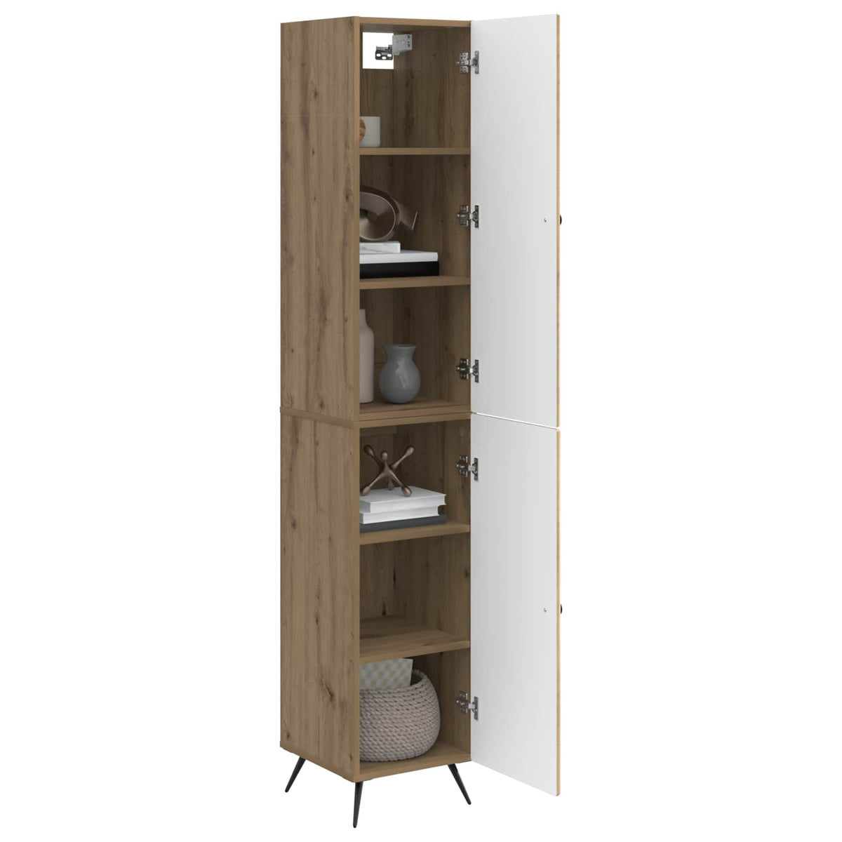 Set ormara 2 kom. Konstruirano drvo Smeđa 33 x 34,5 x 90 cm