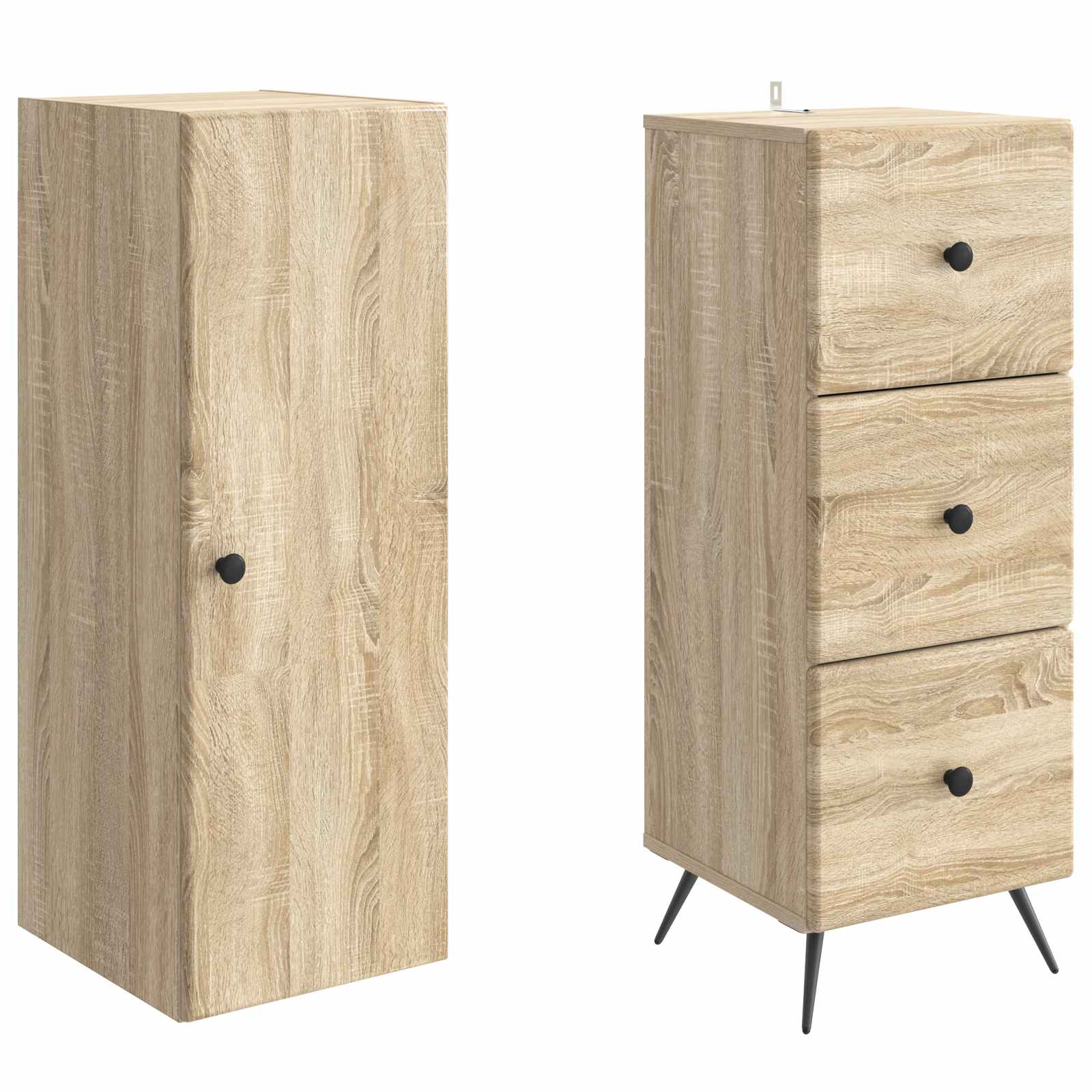 Set ormara 2 pcs Hrast sonoma 34,5 x 34,5 x 90 cm