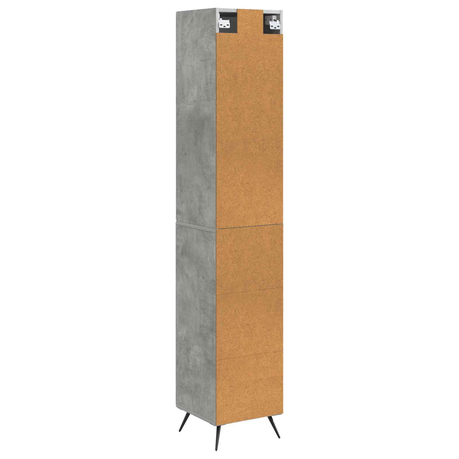 Set ormara 2 pcs Betonska siva 34,5 x 34,5 x 90 cm