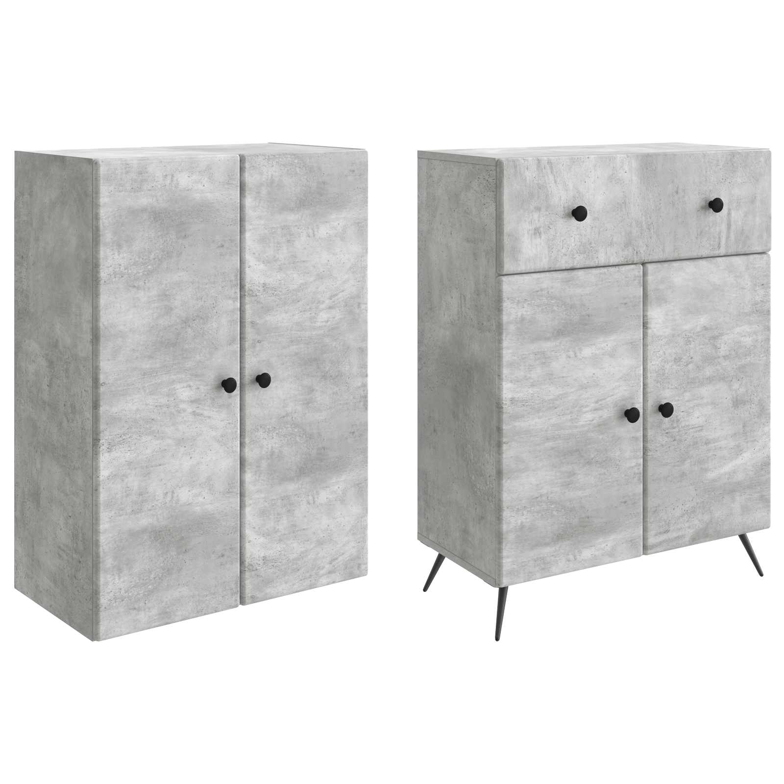 2 pcs Betonska siva