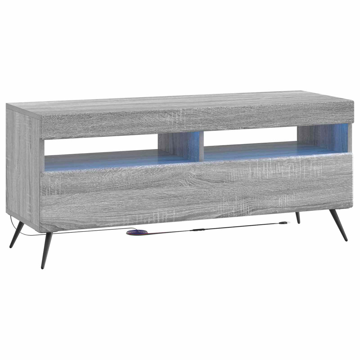 5-dijelni LED TV ormarić Siva Sonoma Konstruirano drvo