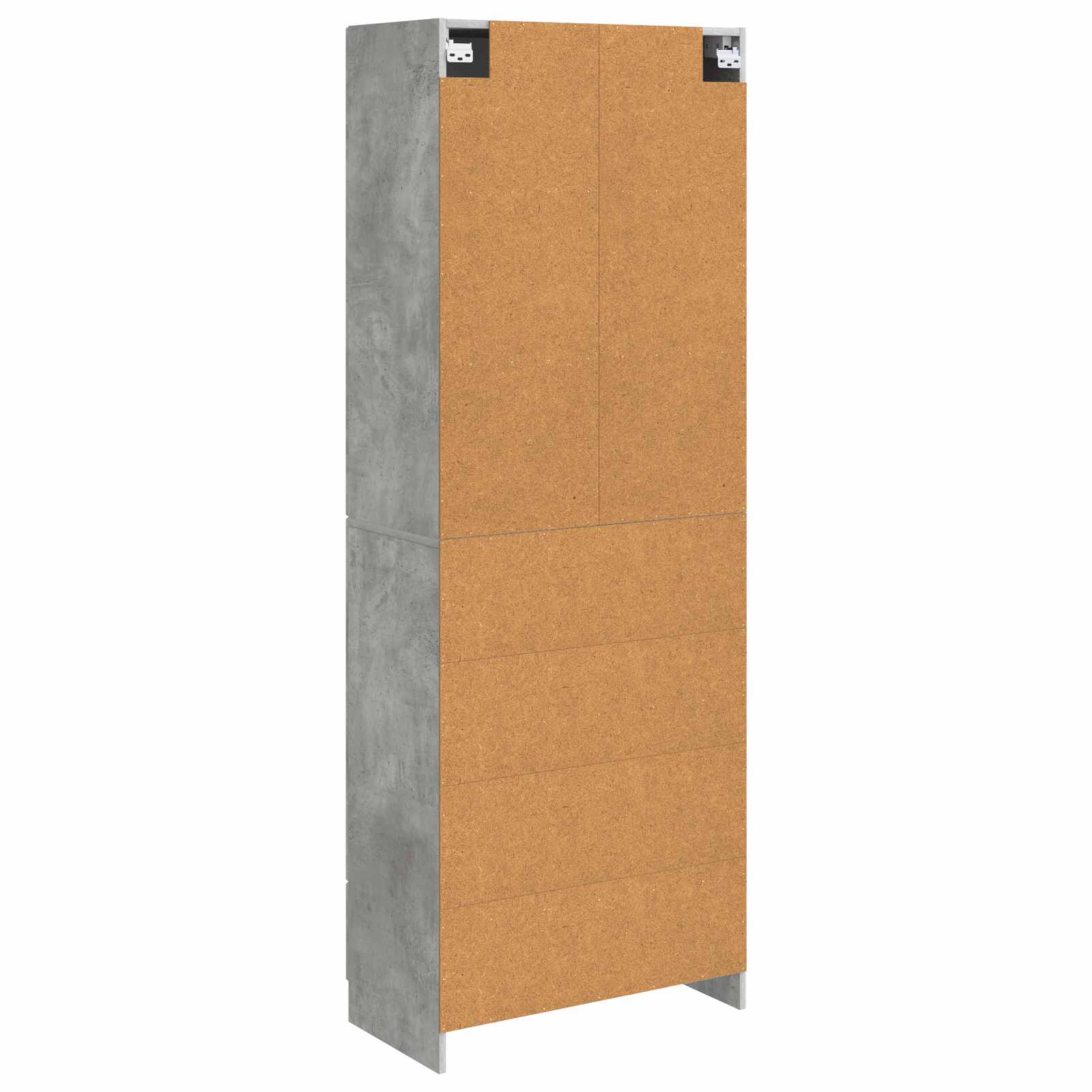 Set ormara 2 pcs Betonska siva Konstruirano drvo