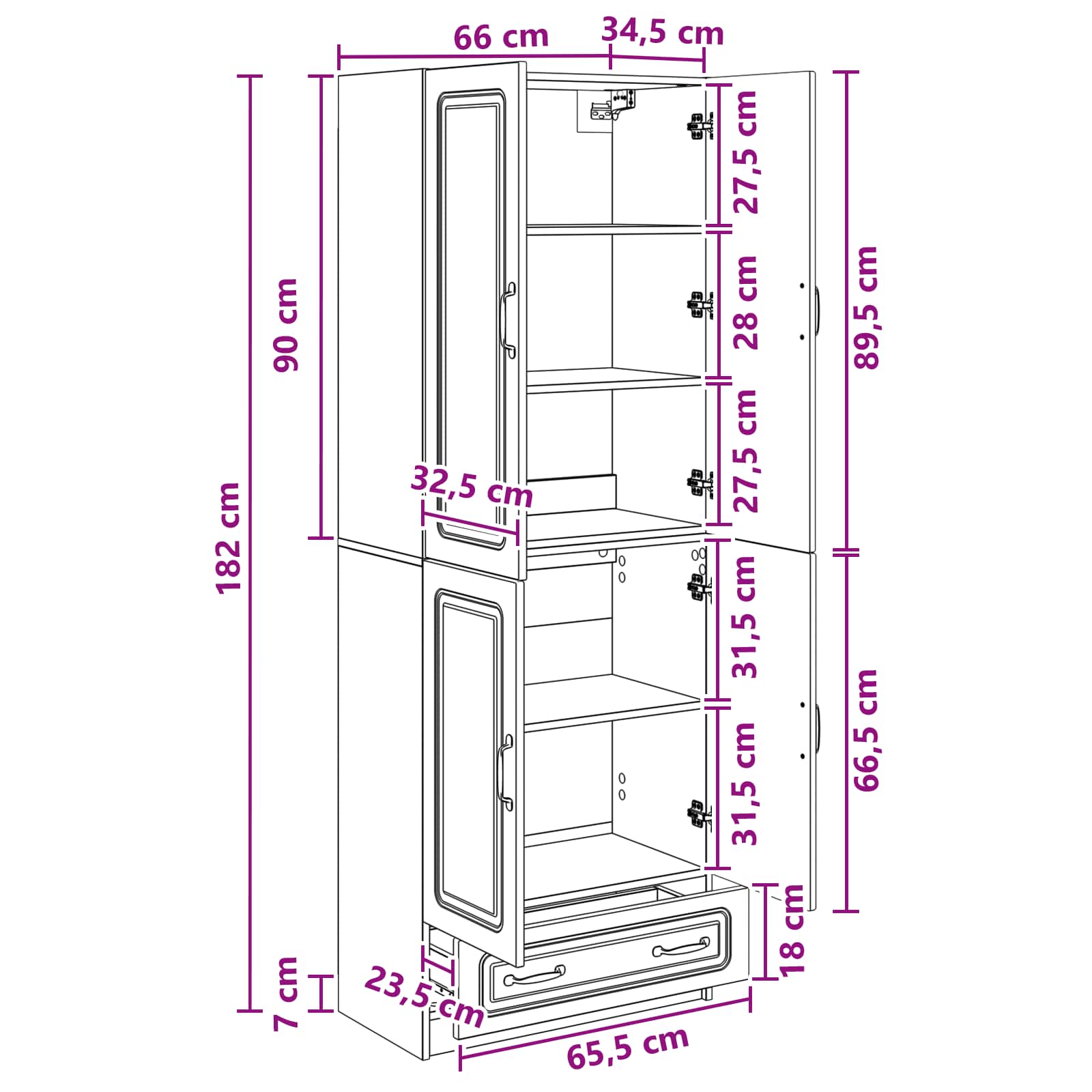 Set ormara 2 pcs Betonska siva Konstruirano drvo