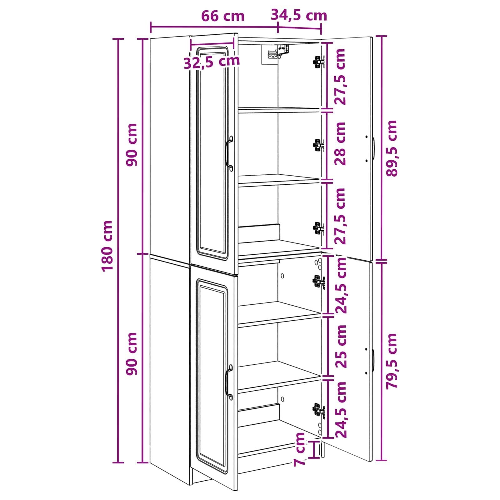 Set ormara 2 pcs Konstruirano drvo