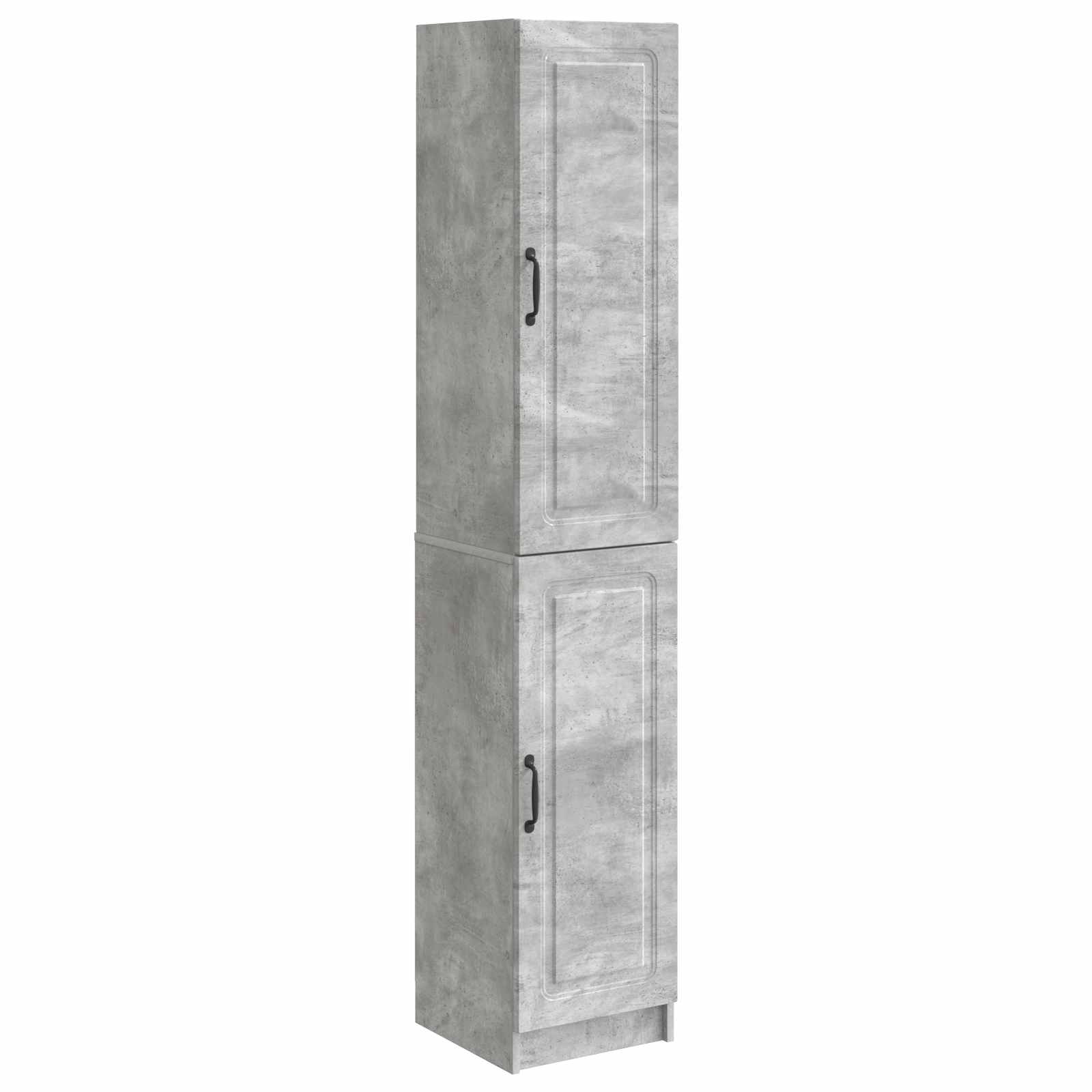 Set ormara 2 pcs Betonska siva Konstruirano drvo
