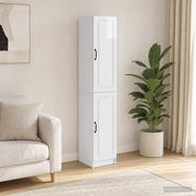Set ormara 2 kom. Bijela visokog sjaja Konstruirano drvo 33 x 34,5 x 87 cm