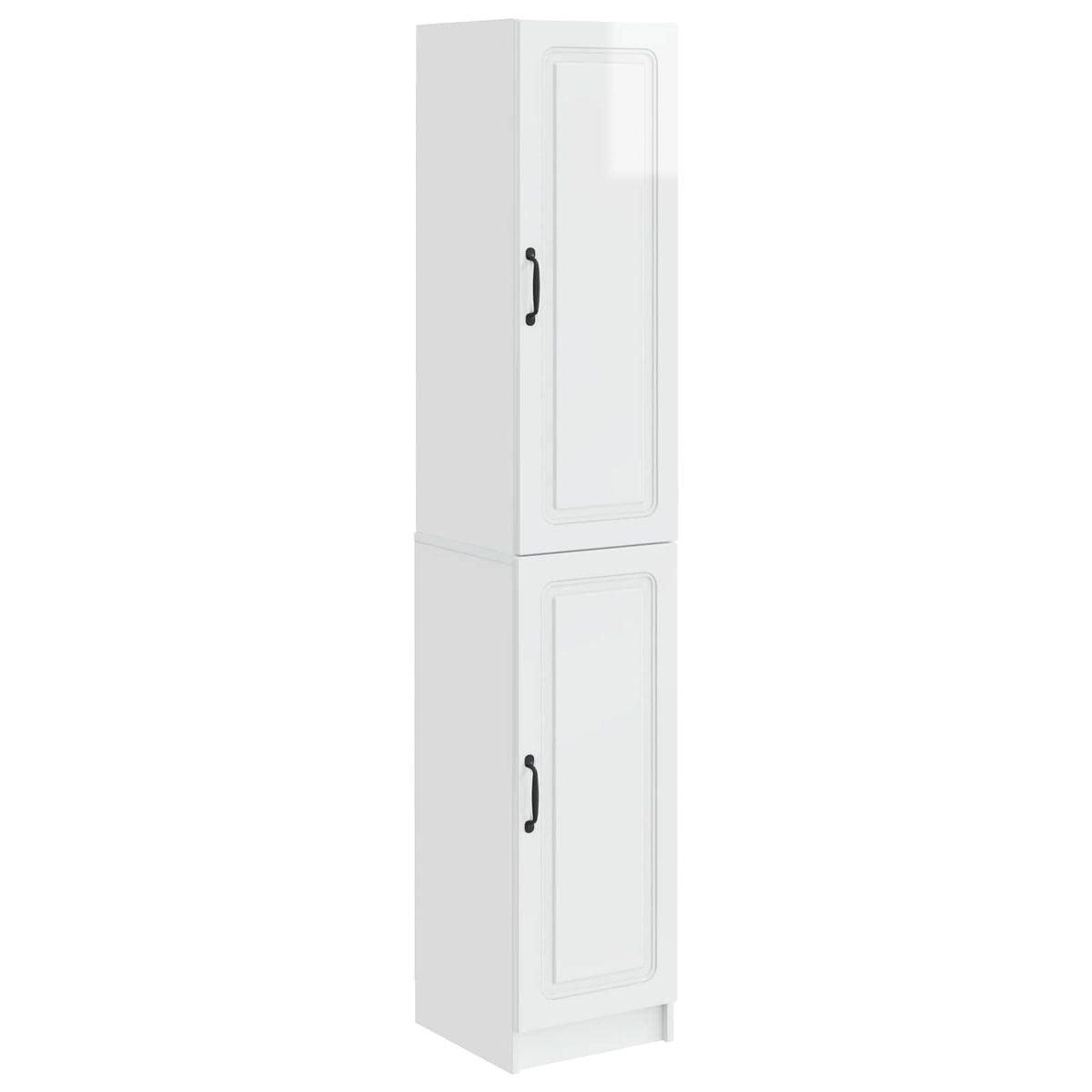 Set ormara 2 kom. Bijela visokog sjaja Konstruirano drvo 33 x 34,5 x 87 cm
