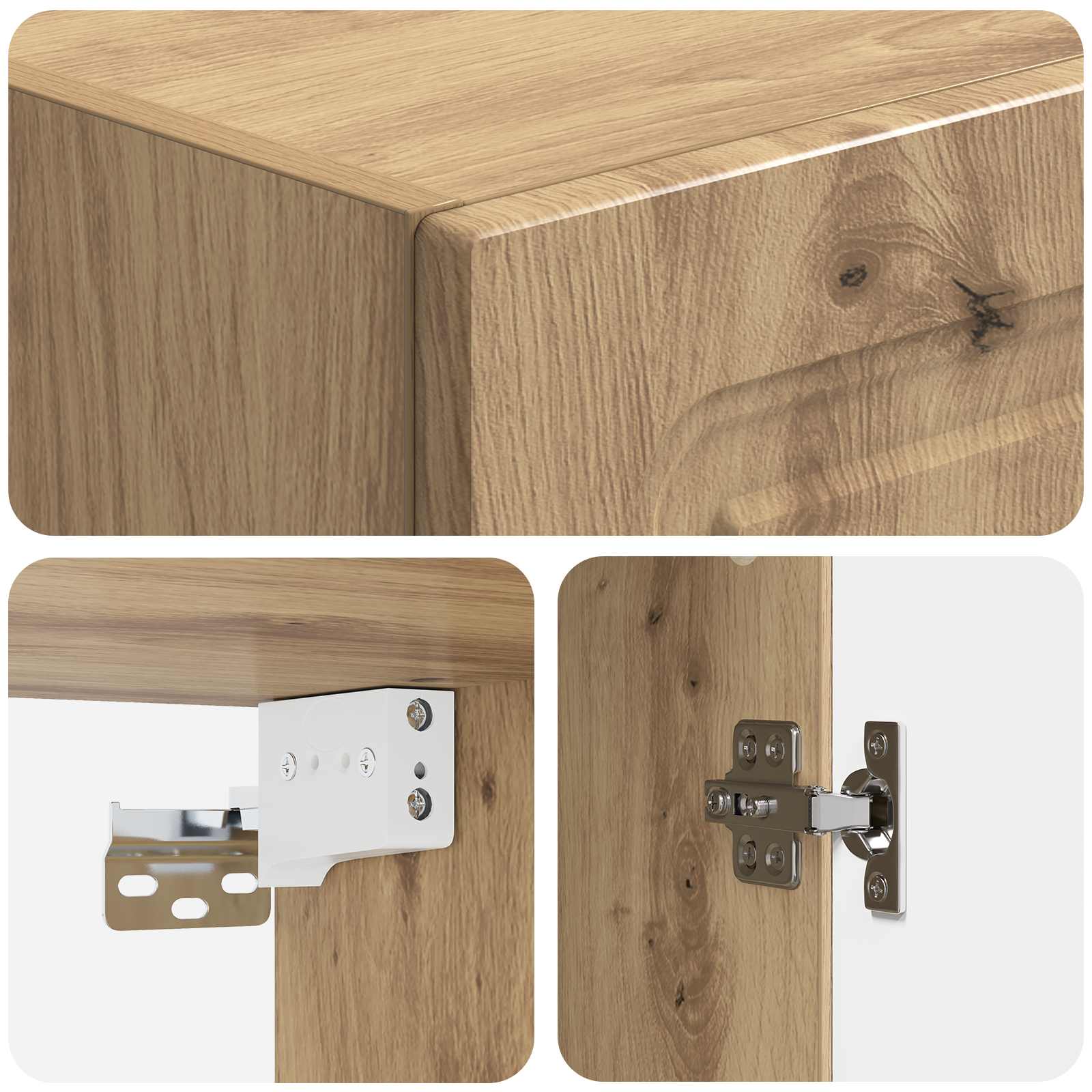 Set ormara 2 pcs Hrast artisan Konstruirano drvo