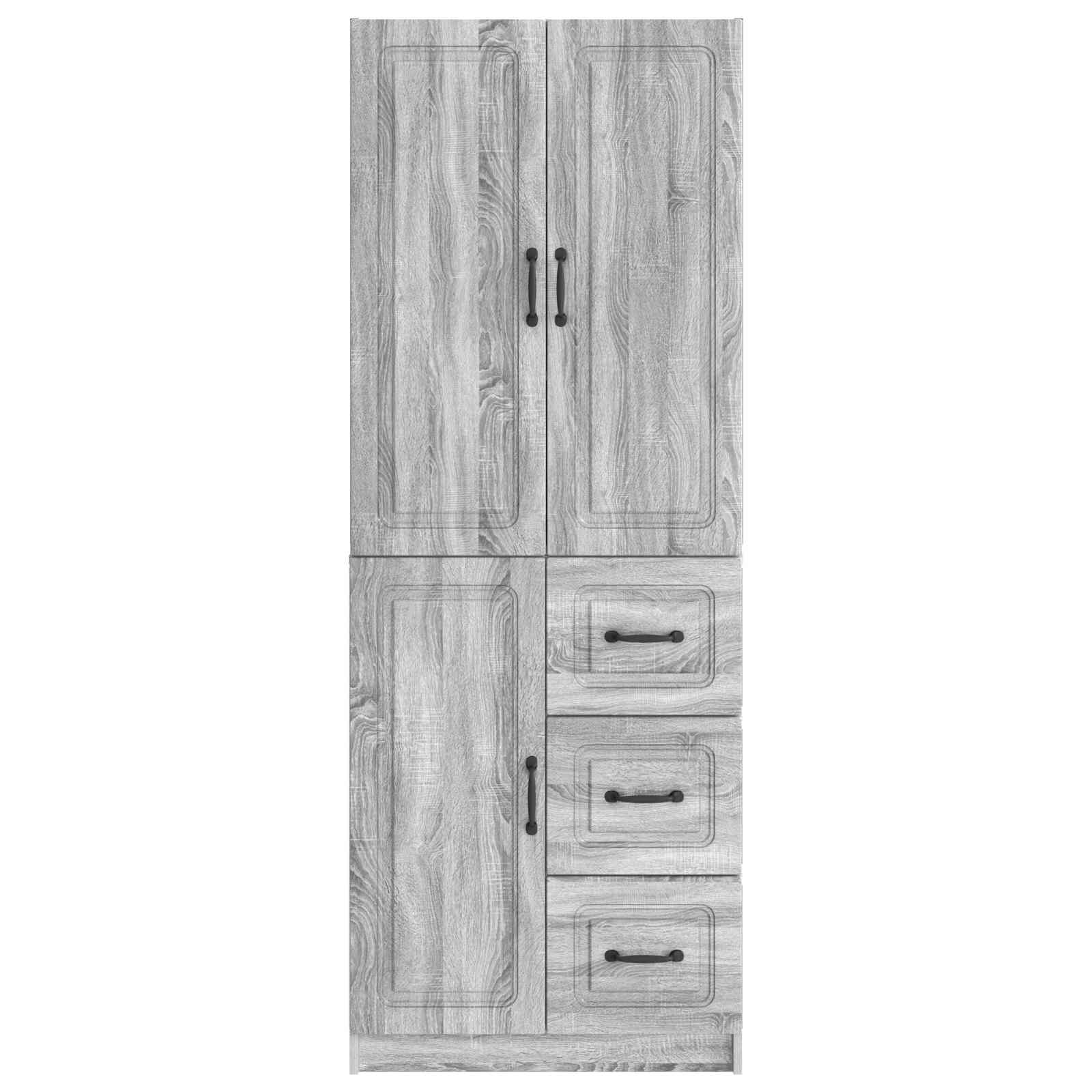 Set ormara 2 pcs Siva Sonoma Konstruirano drvo