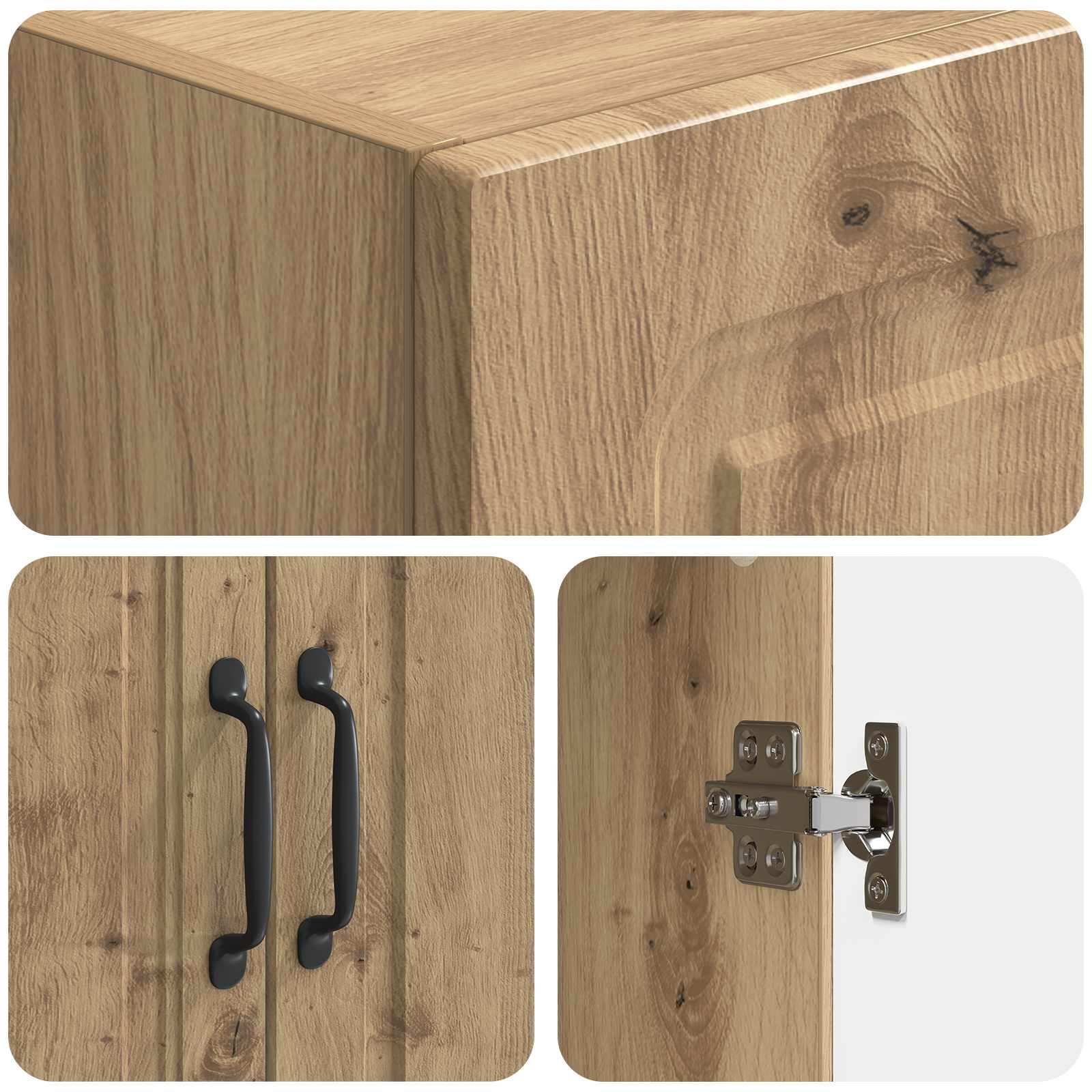 Set ormara 2 pcs Hrast artisan Konstruirano drvo