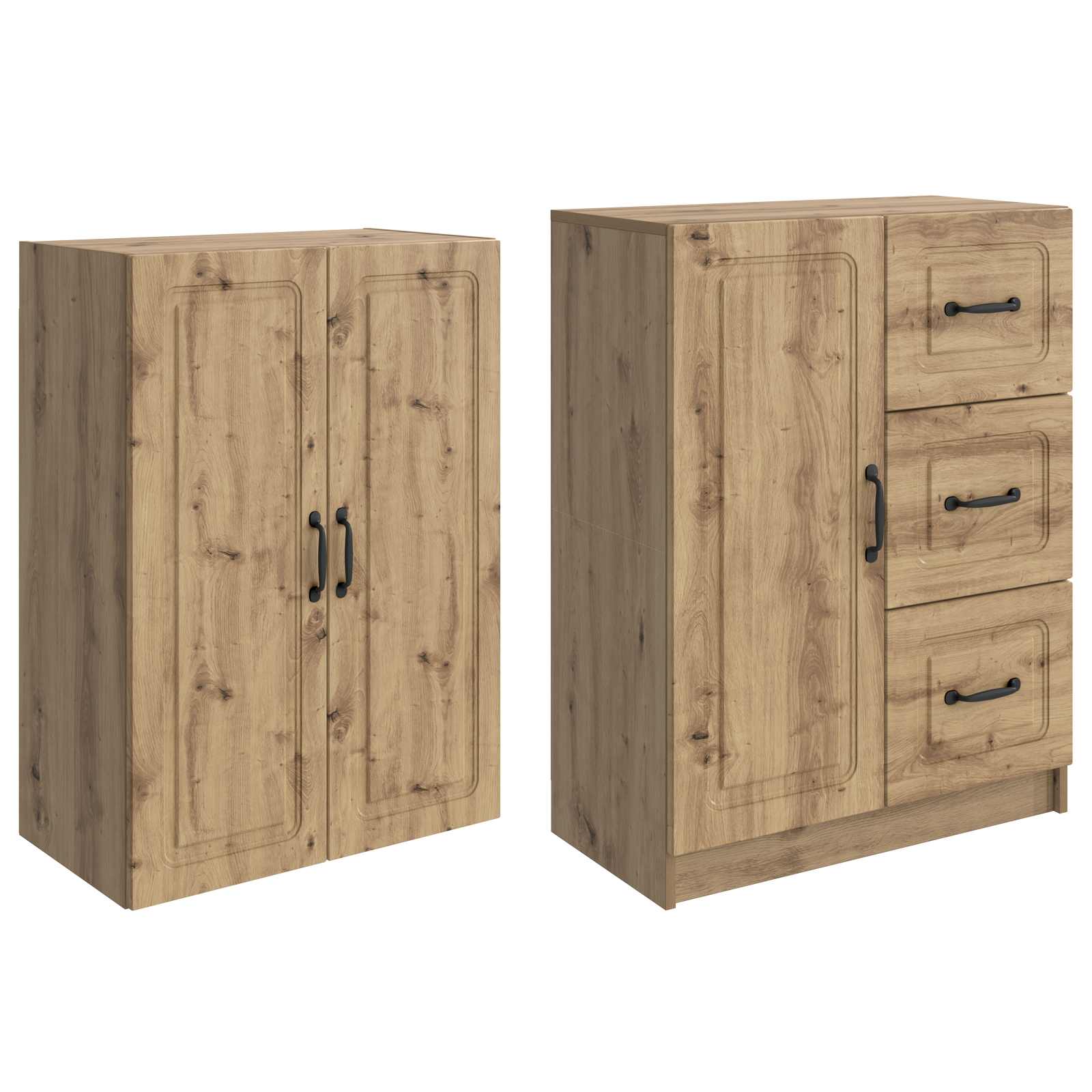 Set ormara 2 pcs Hrast artisan Konstruirano drvo