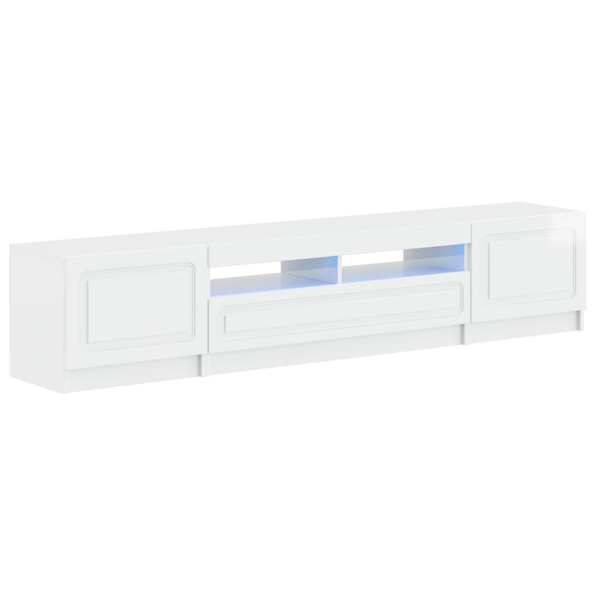 LED TV kabinet UTRECHT 3 kom. Bijela visokog sjaja 100 x 35 x 40 cm