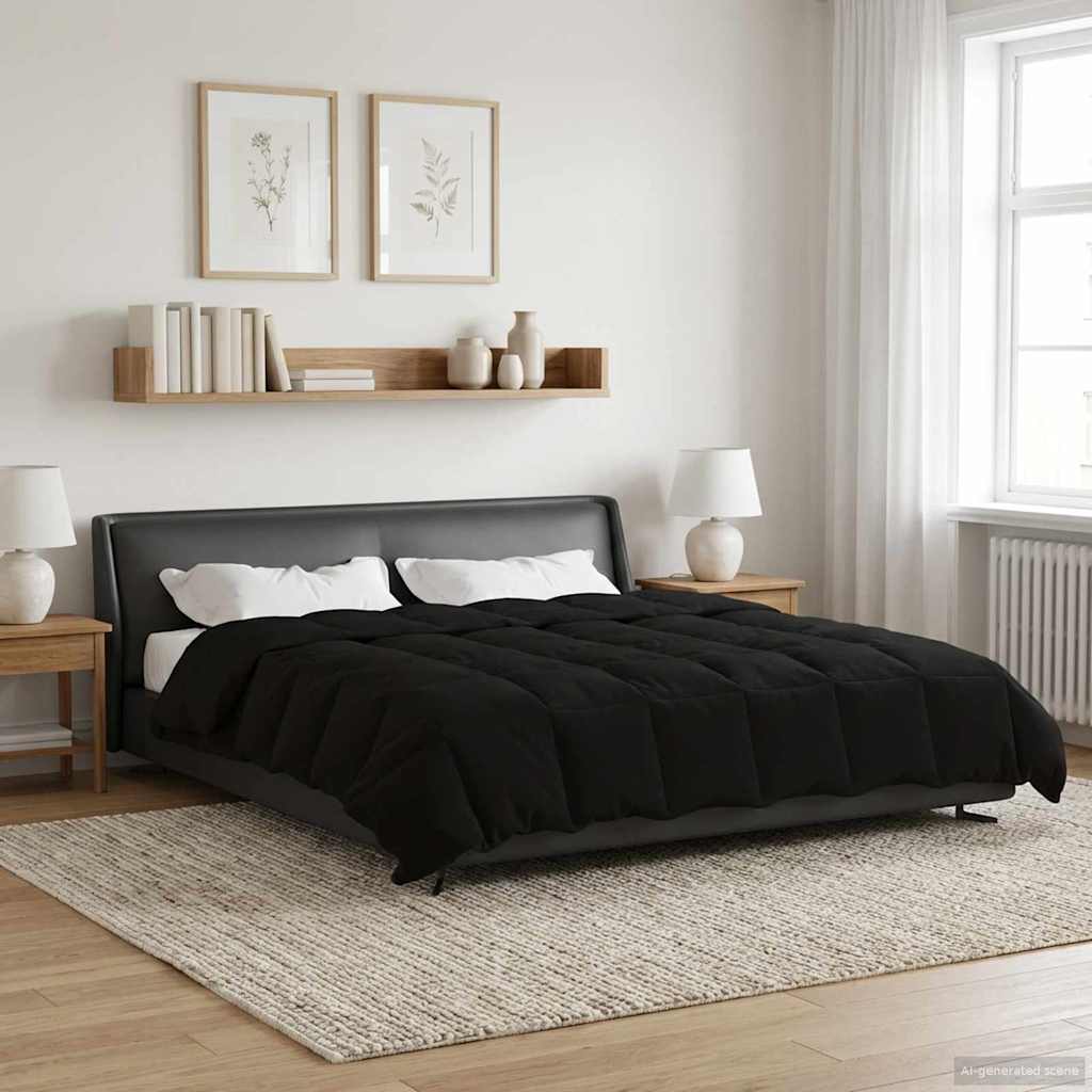 Ljetni pokrivač Šonerisan Crna 200 x 200 cm Mikrovlakna