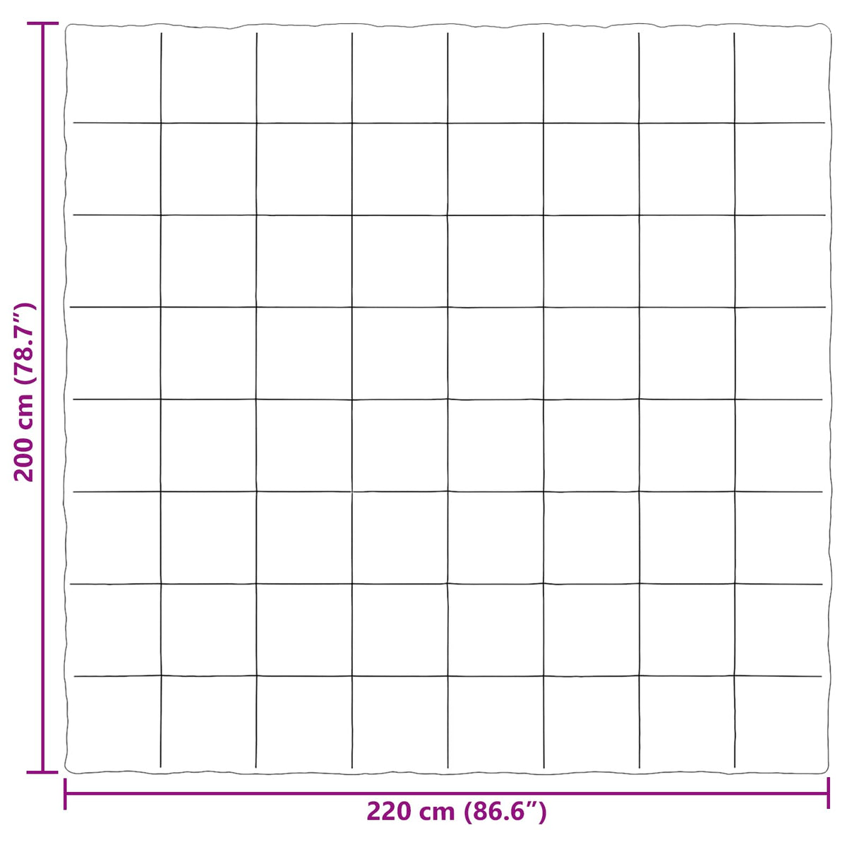 Ljetni pokrivač Šonerisan Crna 200 x 220 cm Mikrovlakna