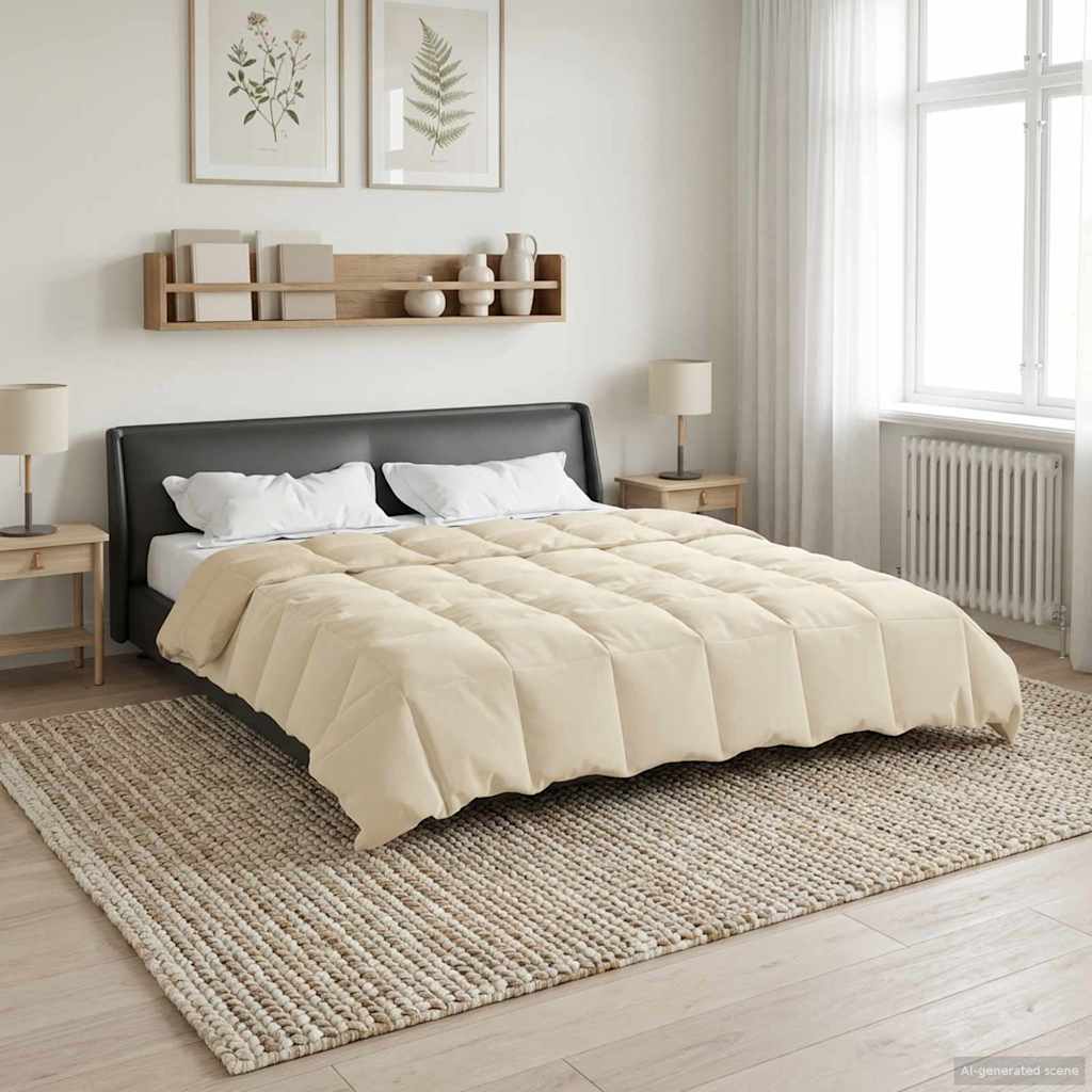 Ljetni pokrivač Šonerisan Krema 200 x 200 cm Mikrovlakna
