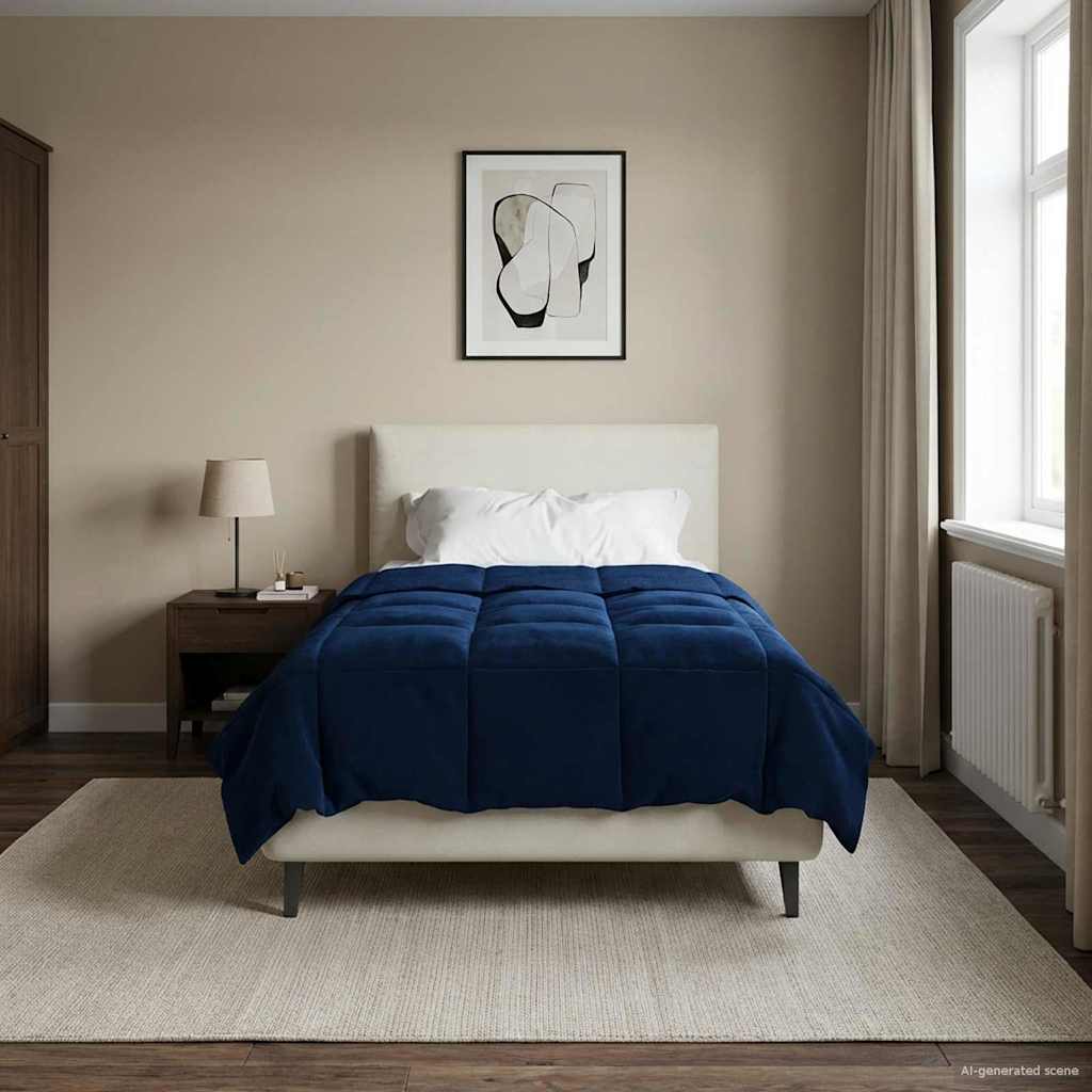 Puni pokrivač za cijelu godinu Tamno plava 140 x 200 cm