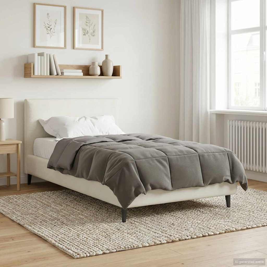 Zimska pokrivača Svijetlo siva 140 x 220 cm Mikrovlakna