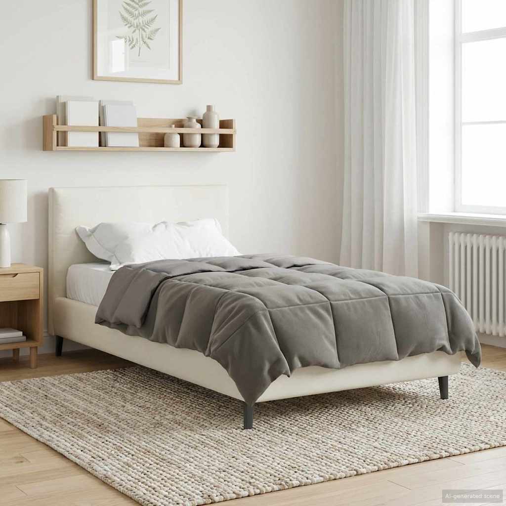 Zimska pokrivača Svijetlo siva 140 x 220 cm Mikrovlakna