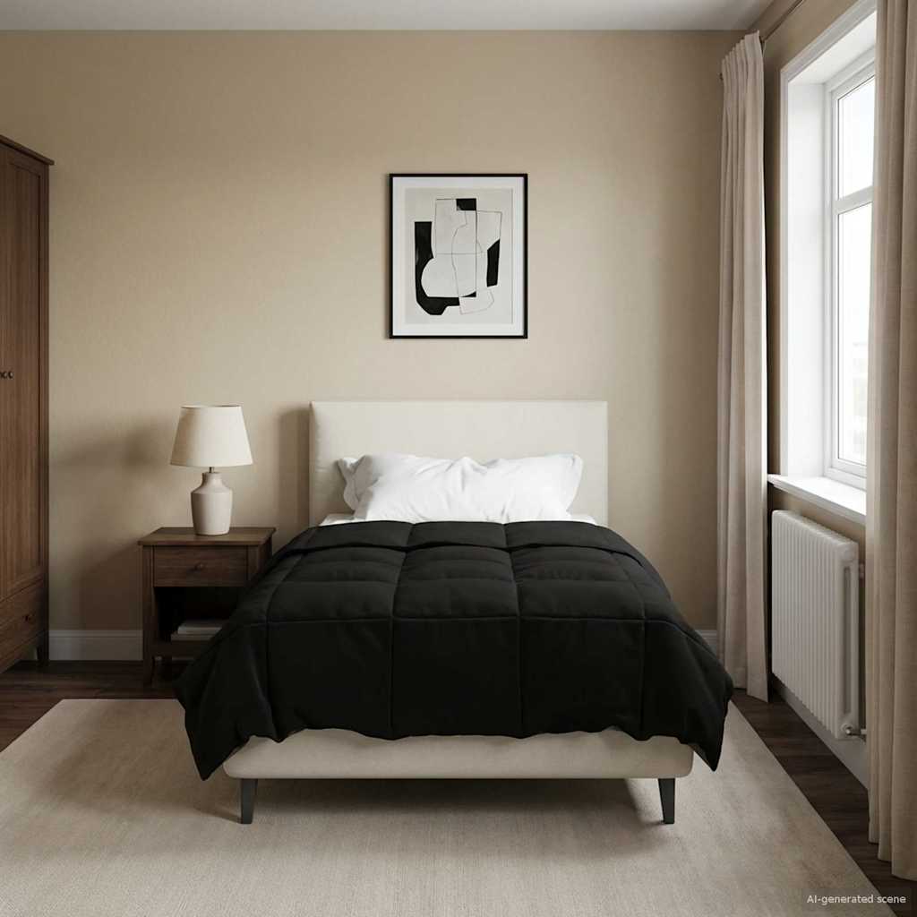 Zimska pokrivača Šonerisan Crna 140 x 220 cm Mikrovlakna