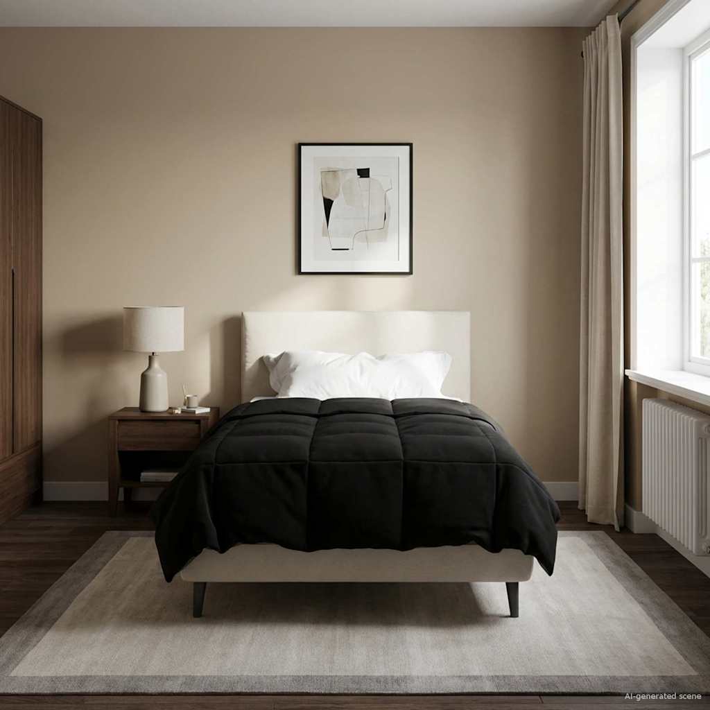Zimska pokrivača Šonerisan Crna 155 x 220 cm Mikrovlakna