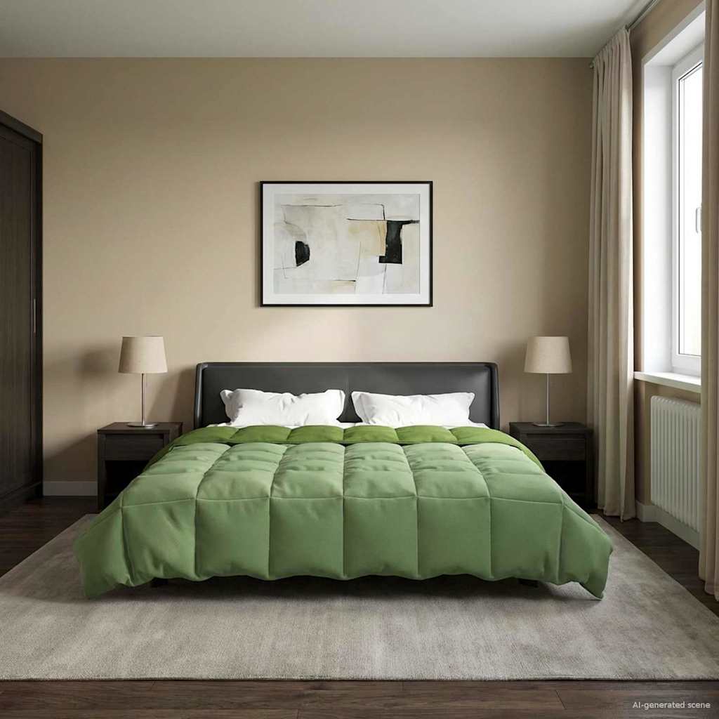 Zimska pokrivača Šonerisan Zelena 240 x 260 cm Mikrovlakna