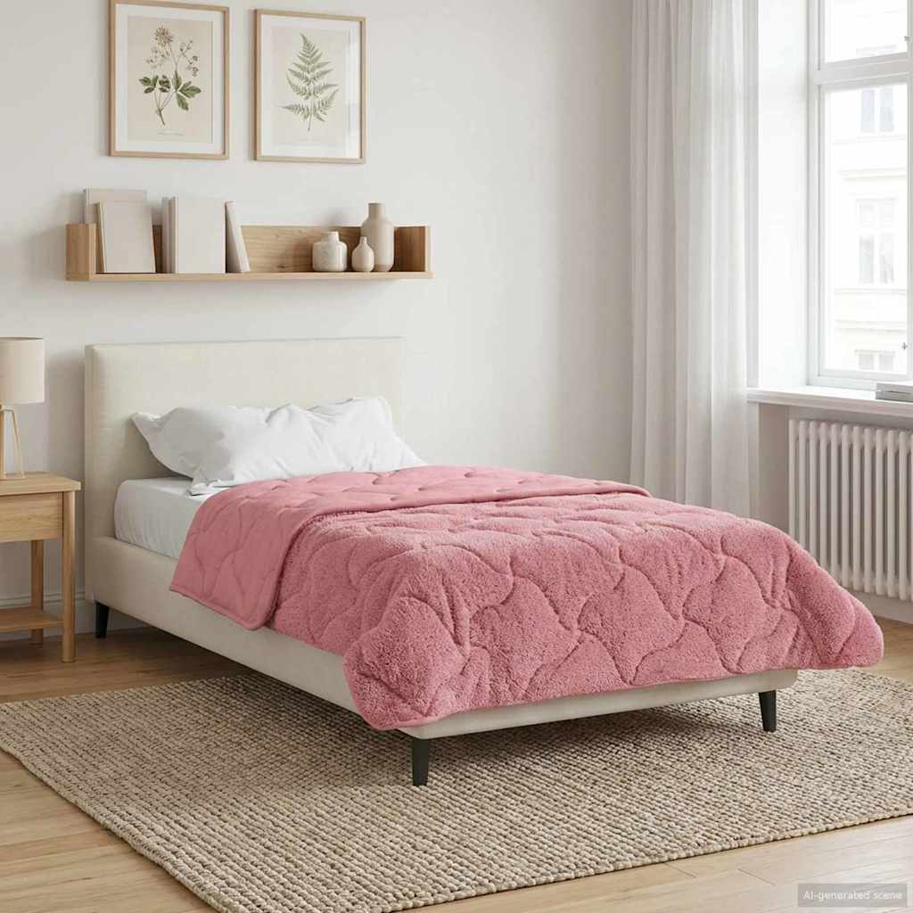 Ljetni pokrivač Ružičasta 155 x 220 cm Mikrofibra i teddy flis