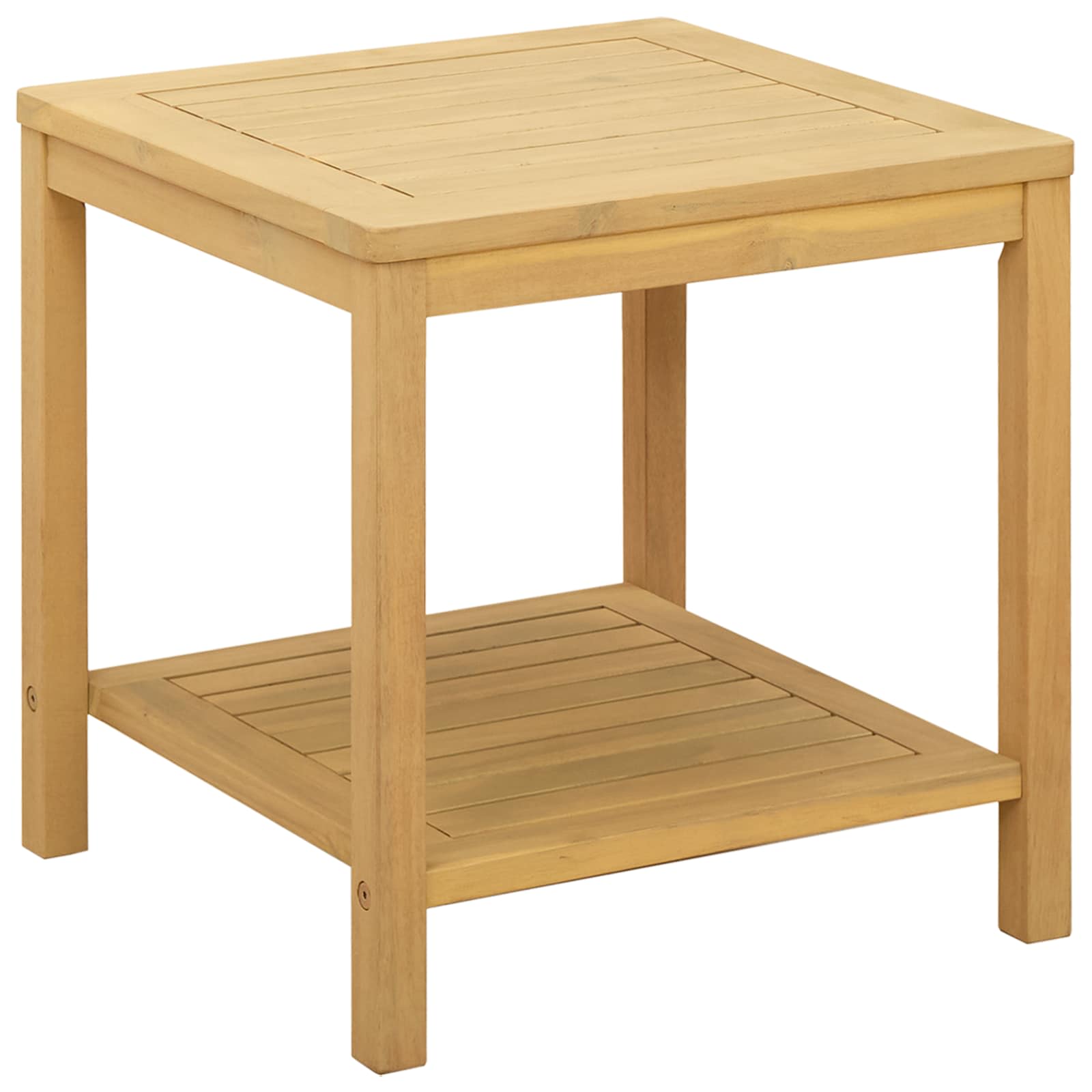 Bocni stol Prirodna nafta 45 x 45 x 45 cm Čvrsto drvo akacije