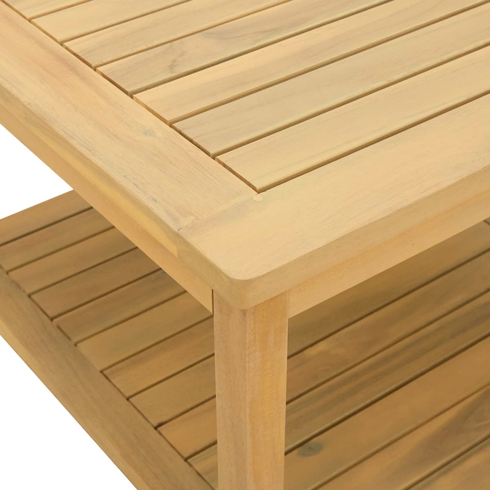 Bocni stol Prirodna nafta 60 x 60 x 45 cm Čvrsto drvo akacije