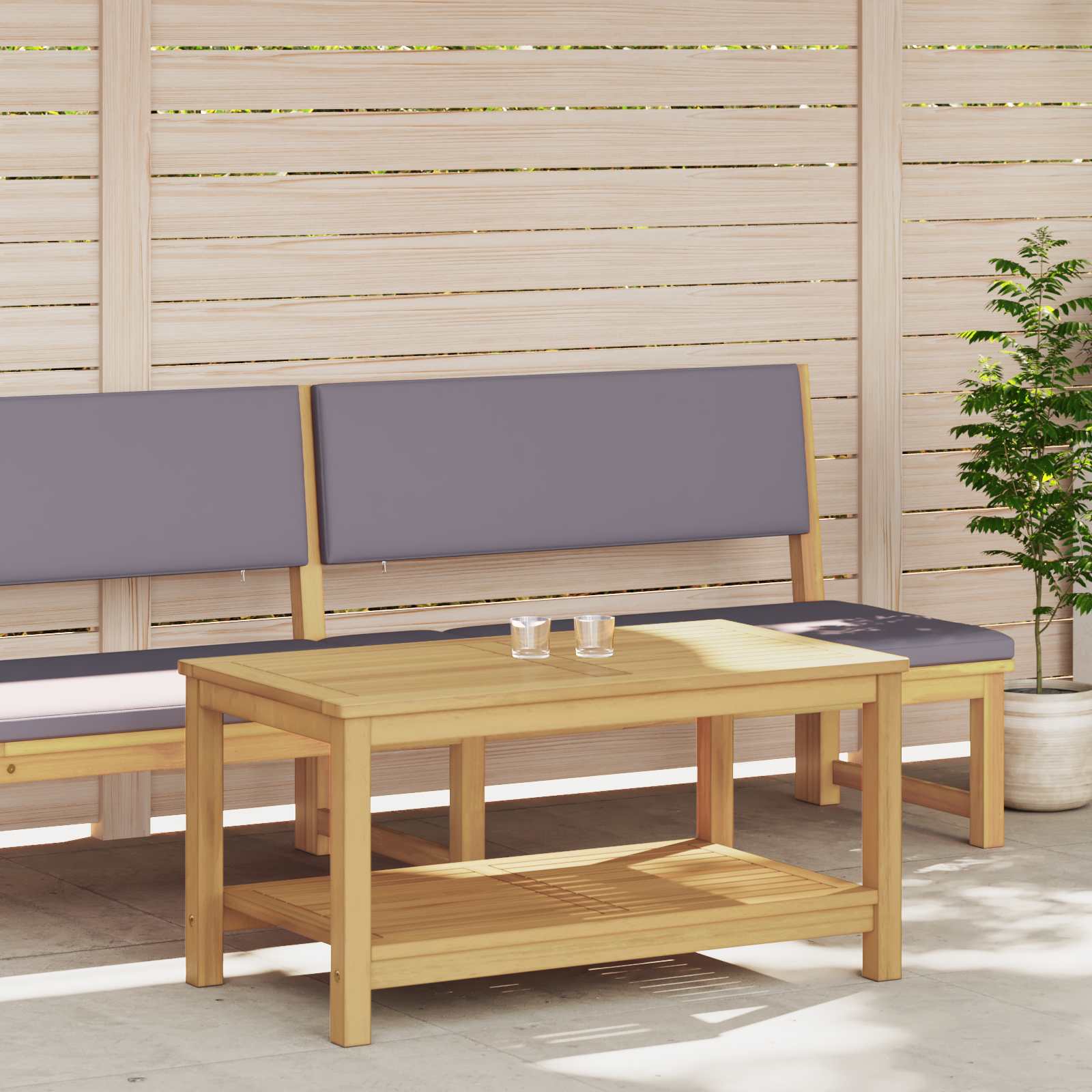Bocni stol Prirodna nafta 90 x 50 x 45 cm Čvrsto drvo akacije
