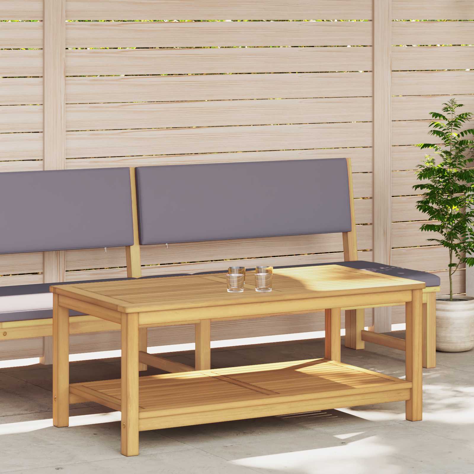 Bocni stol Prirodna nafta 110 x 55 x 45 cm Čvrsto drvo akacije