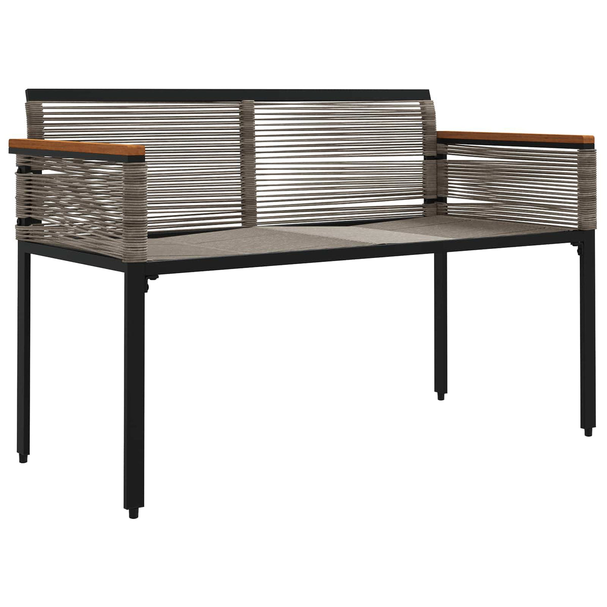 Vanjska klupa Siva i tamnoplava 117 x 54 x 74.5 cm poliratan