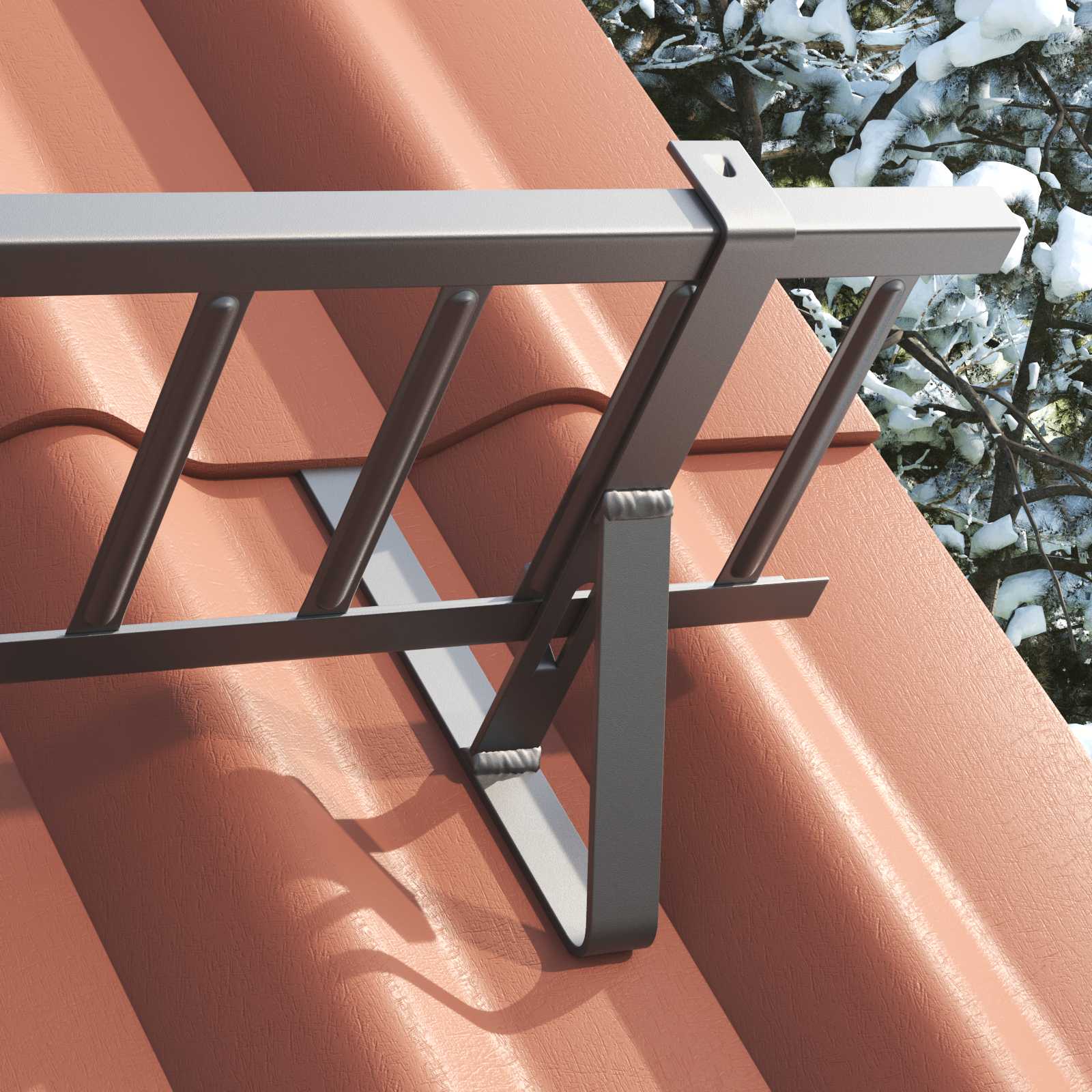 Podrška za zaštitu od snijega 2 pcs Antracit 29,5 x 3 x 34,5 cm