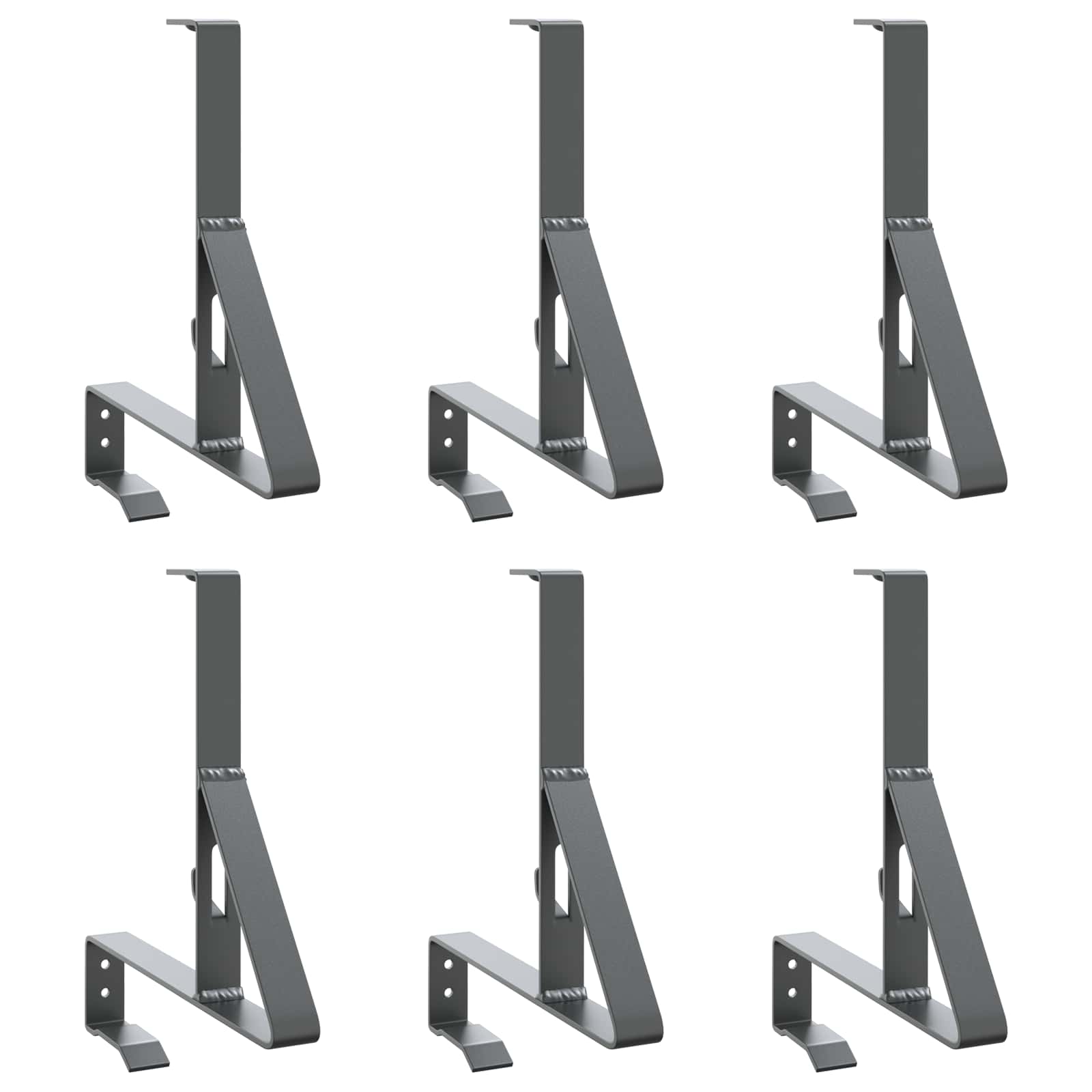Podrška za zaštitu od snijega 6 pcs Antracit 29,5 x 3 x 34,5 cm