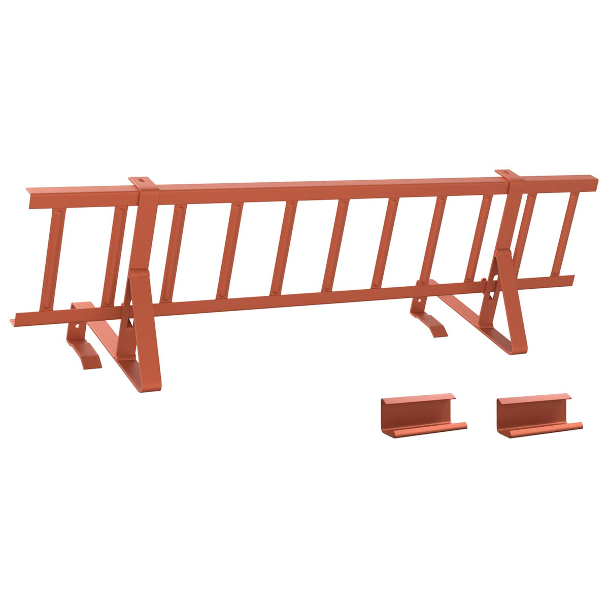 Zaštita od snijega za krov Crvena 800 x 29,5 x 34,5 cm Čelik