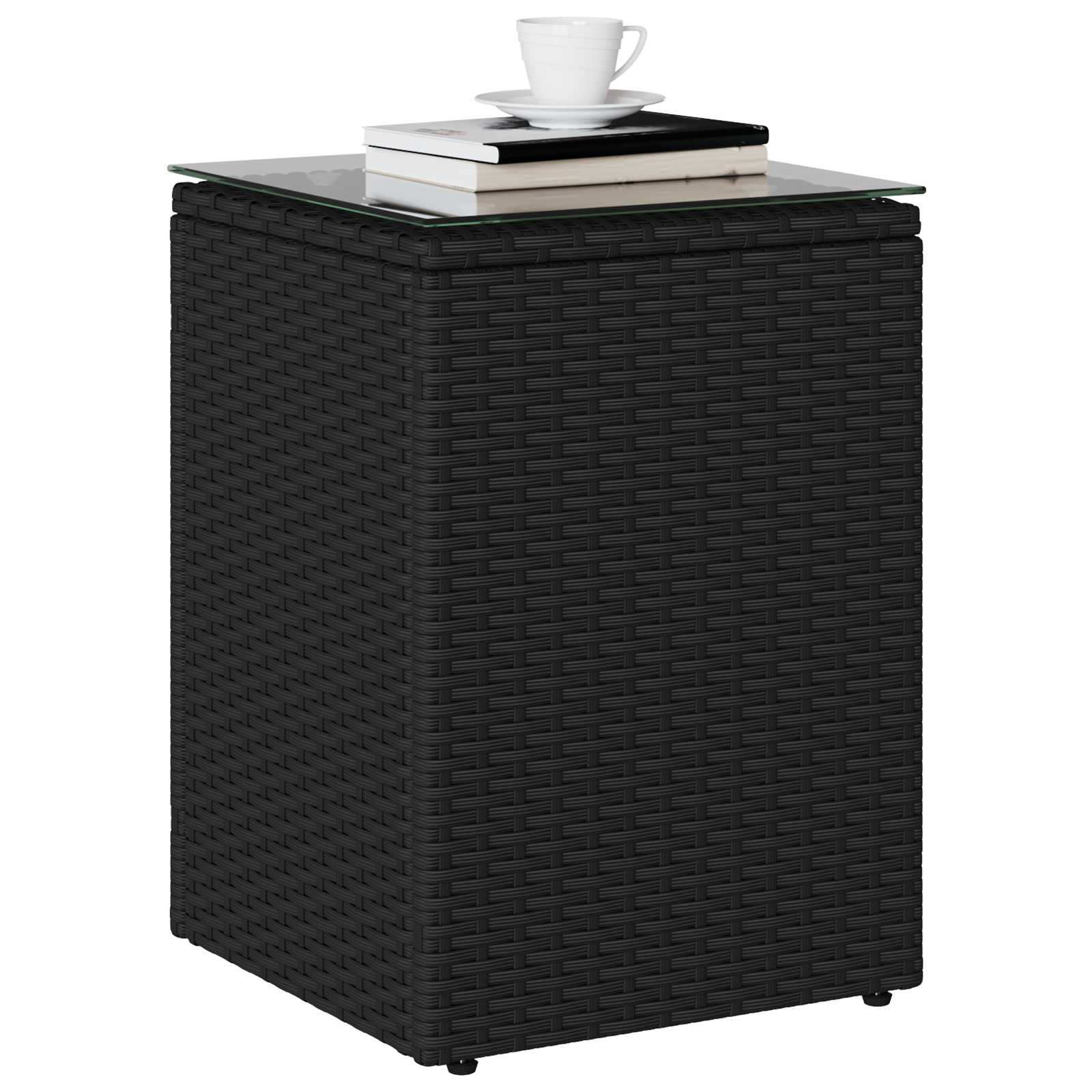 Bocni stol Crna 35 x 35 x 70 cm poliratan