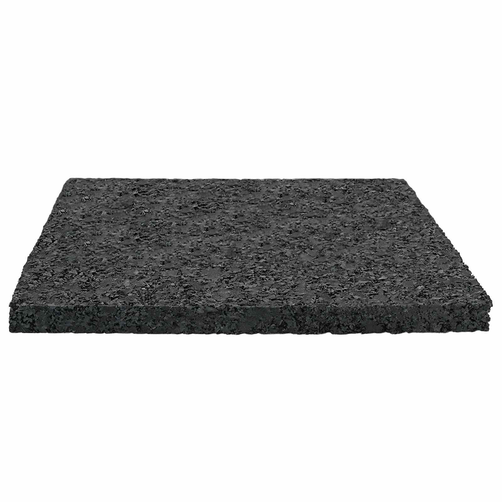 Gumenasti granulatni vanjski pod Crna 9 x 9 x 0,6 cm Guma