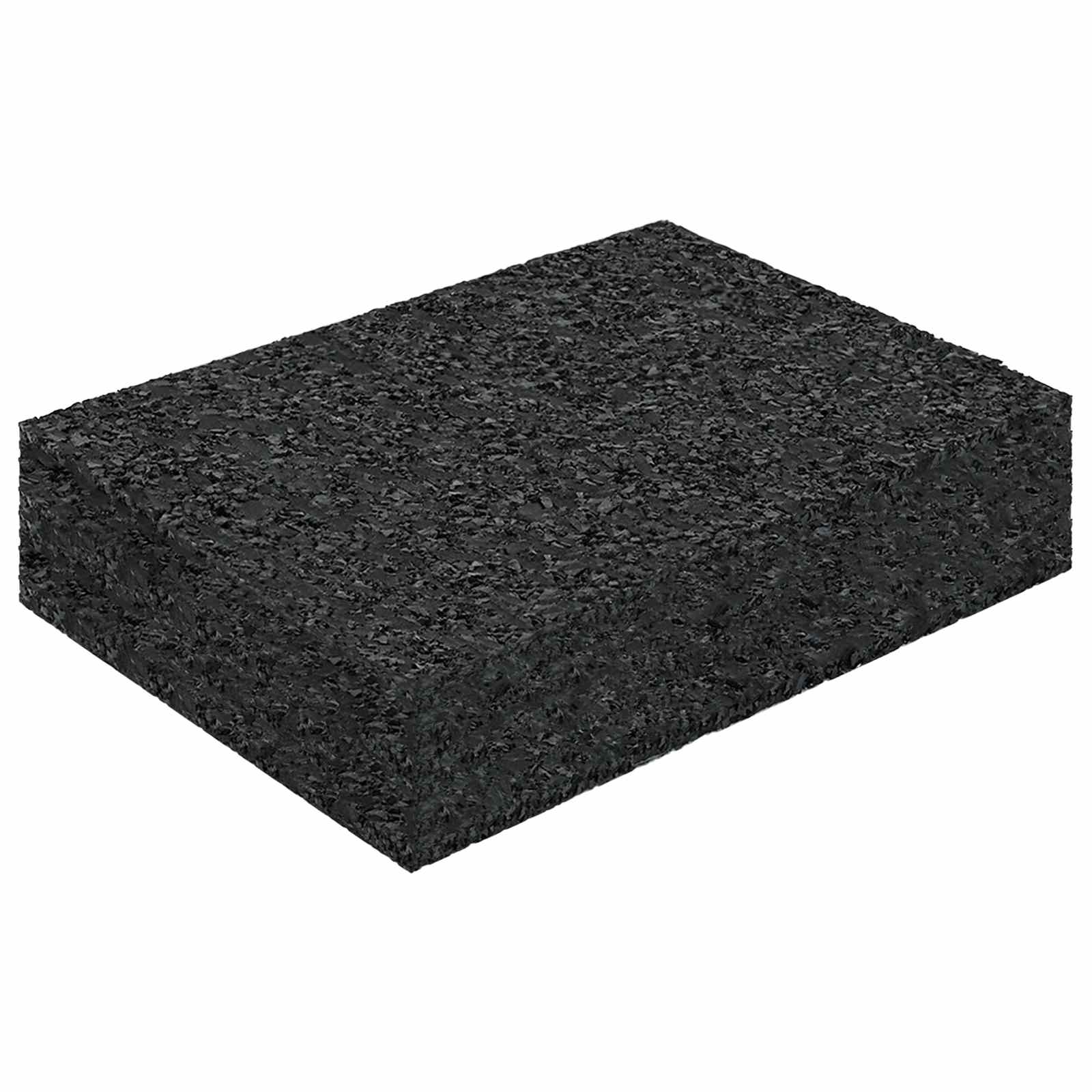 Gumenasti granulatni vanjski pod Crna 6 x 9 x 2 cm Guma