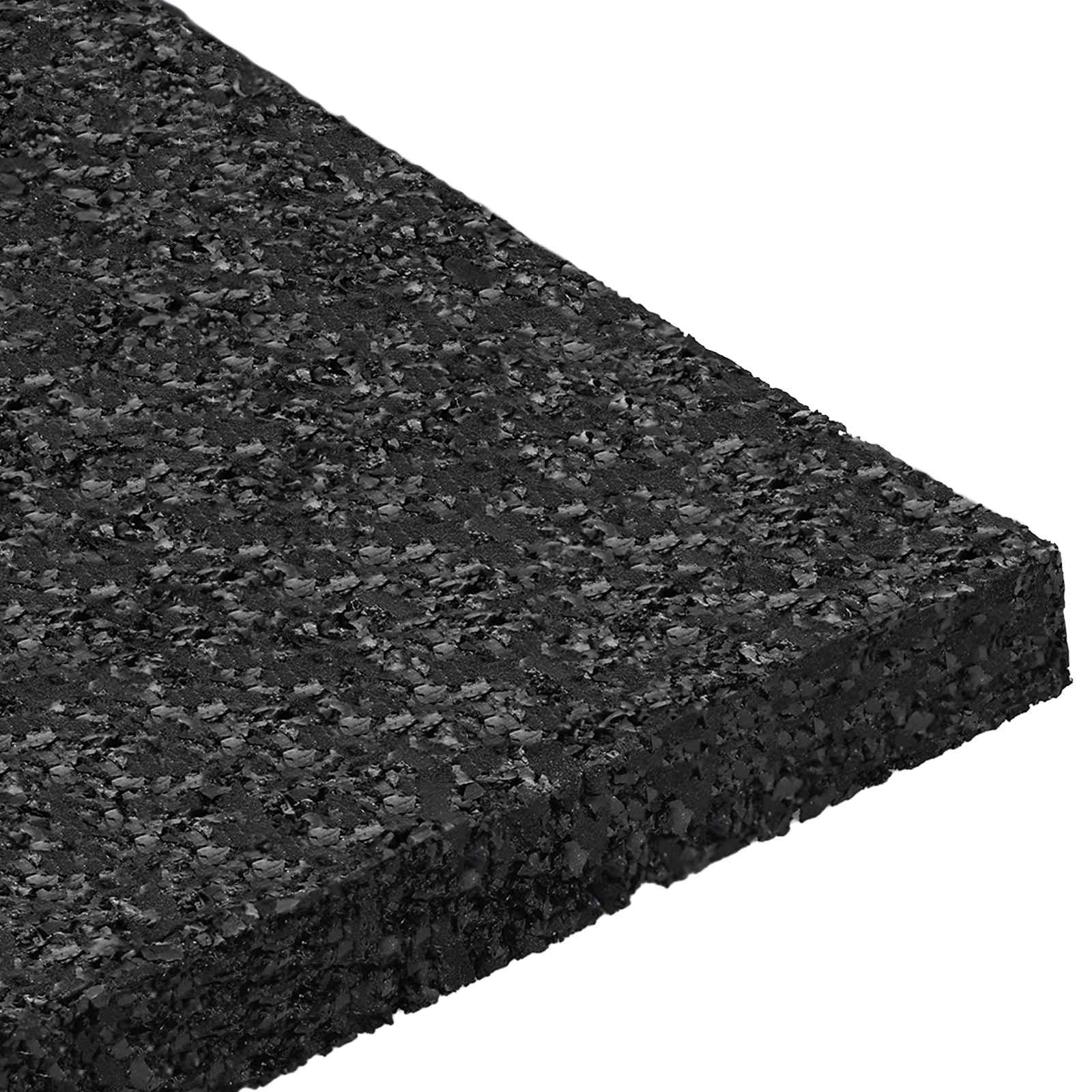 Gumenasti granulatni vanjski pod Crna 9 x 9 x 0,8 cm Guma