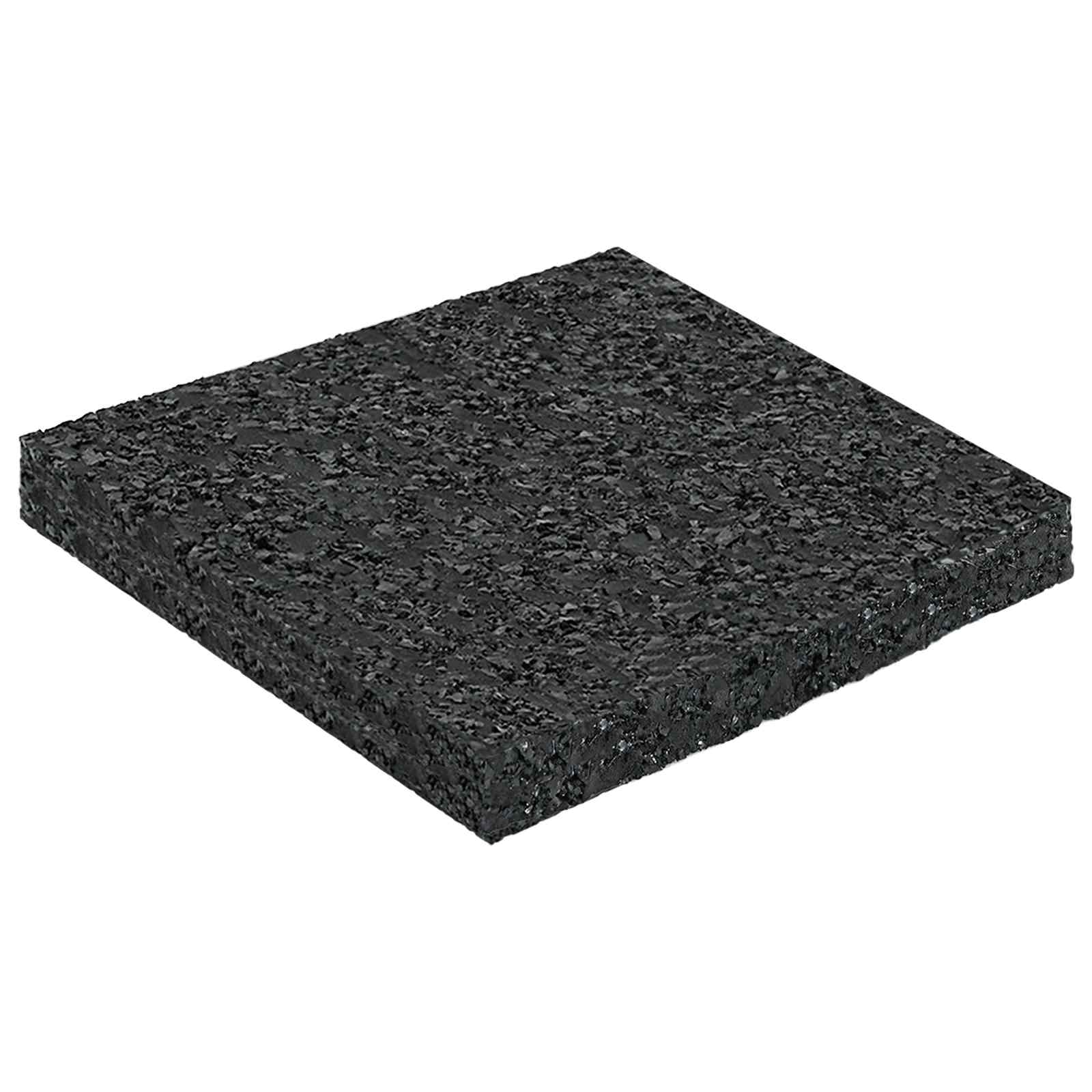 Gumenasti granulatni vanjski pod Crna 9 x 9 x 0,8 cm Guma