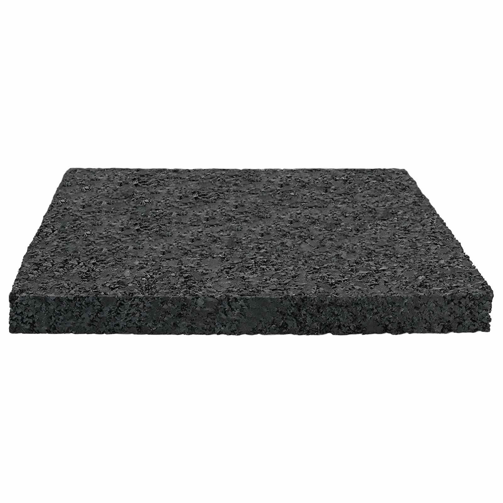 Gumenasti granulatni vanjski pod Crna 9 x 9 x 0,8 cm Guma